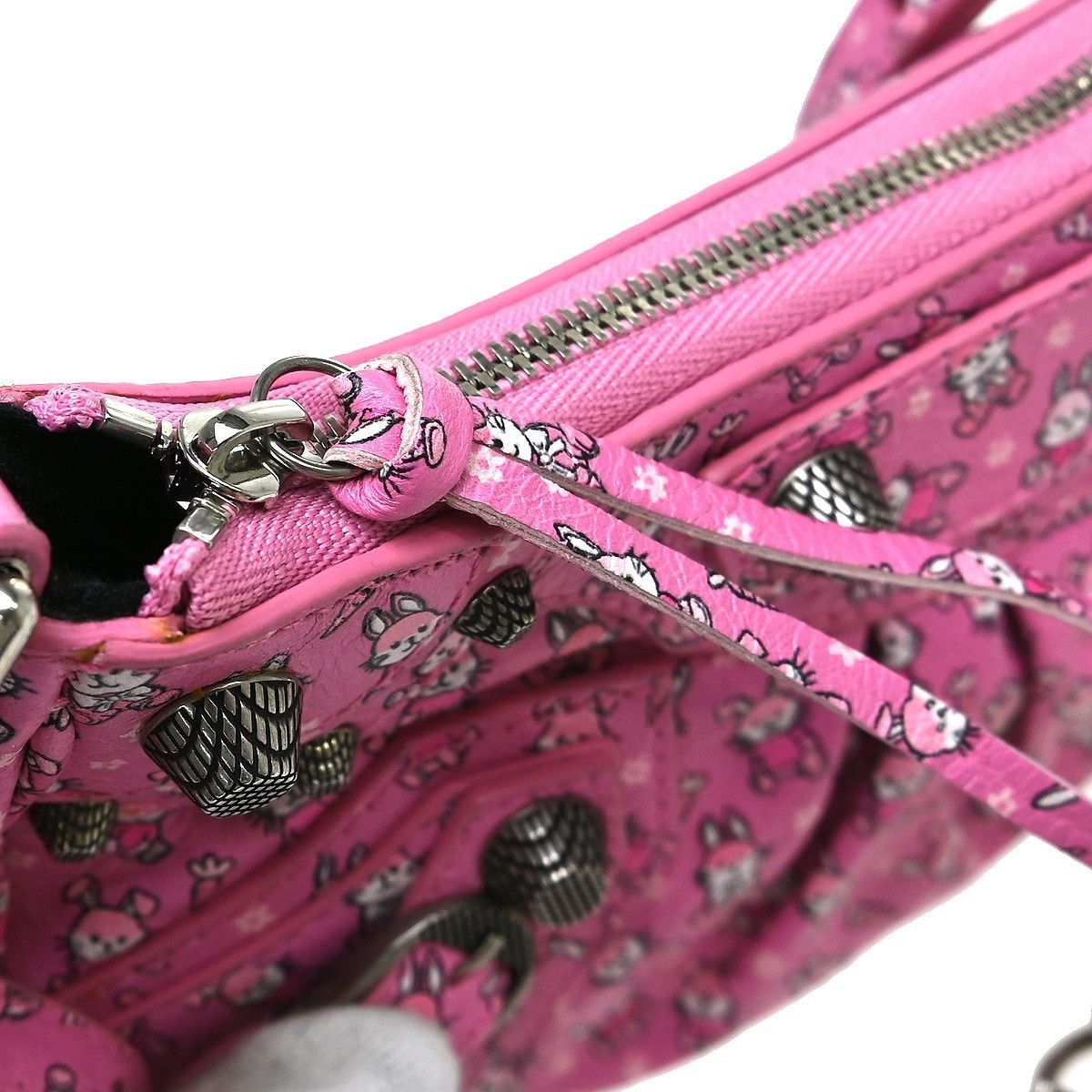 Balenciaga Balenciaga Le Cagole Giant Studs Shoulder Bag Printed Leather Size ONE SIZE - 5 Thumbnail