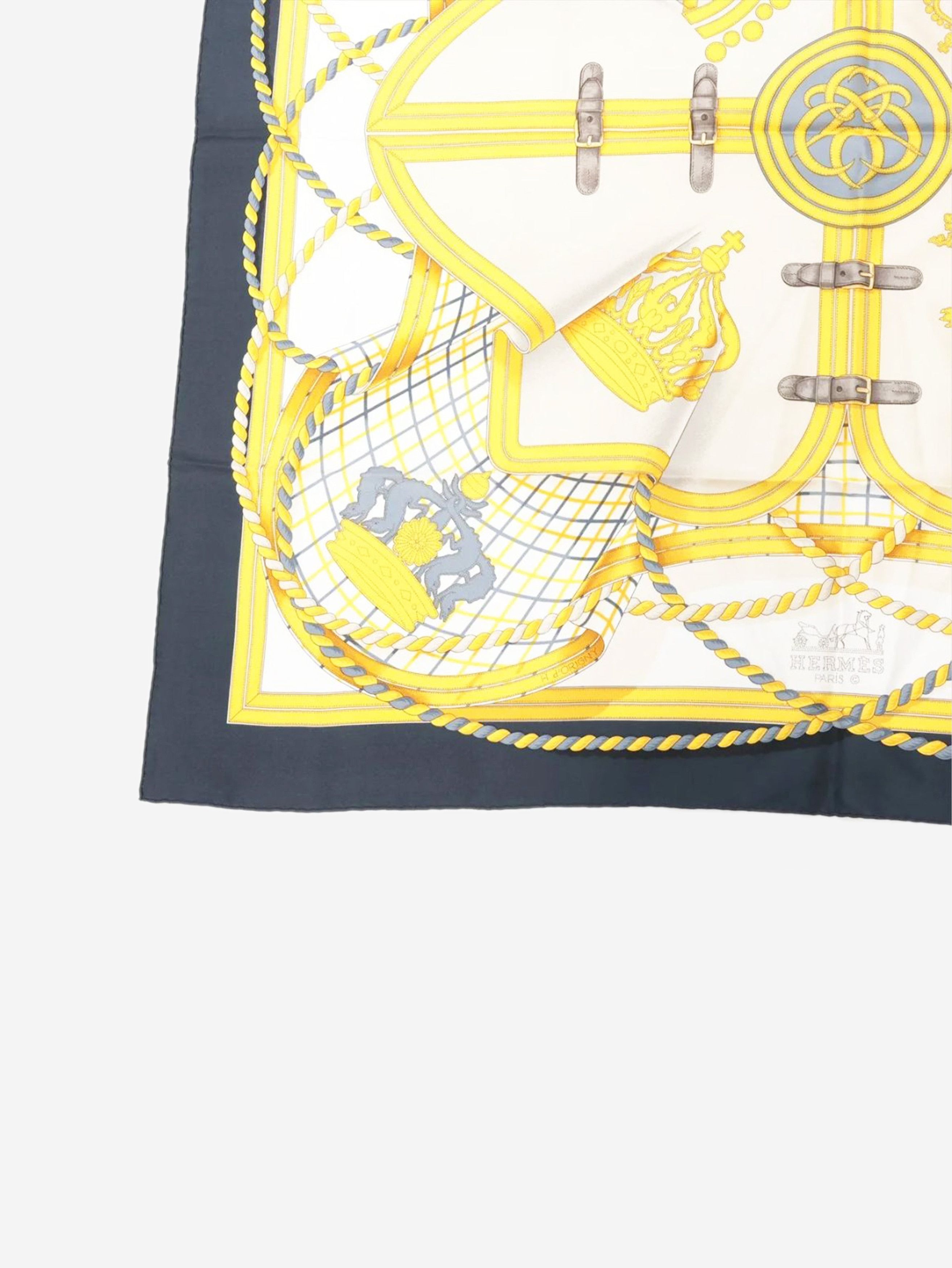Other Yellow Grand Tenue silk scarf Size ONE SIZE - 6 Thumbnail