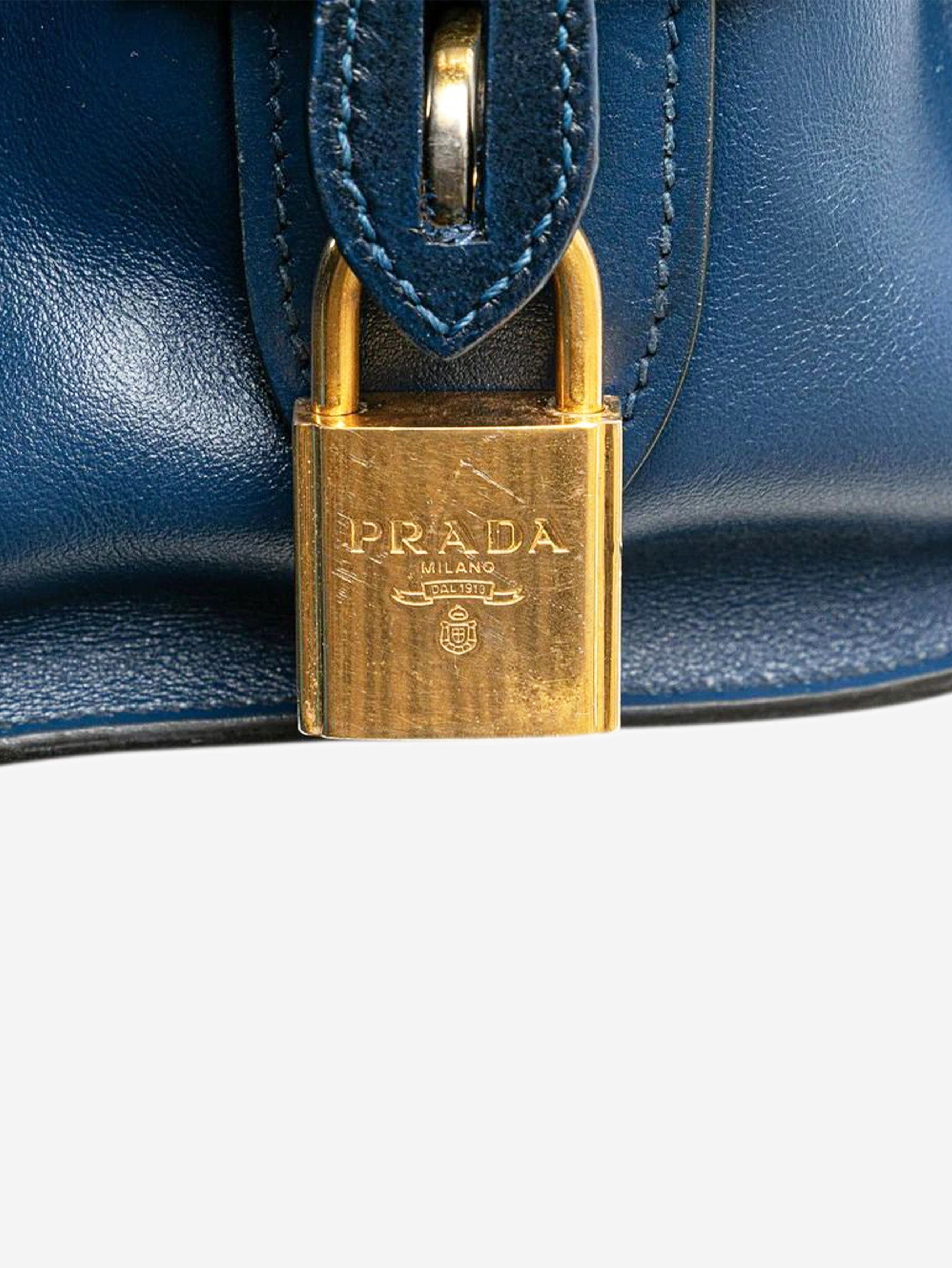 Prada Blue Saffiano Esplanade 2way bag Size ONE SIZE - 10 Thumbnail