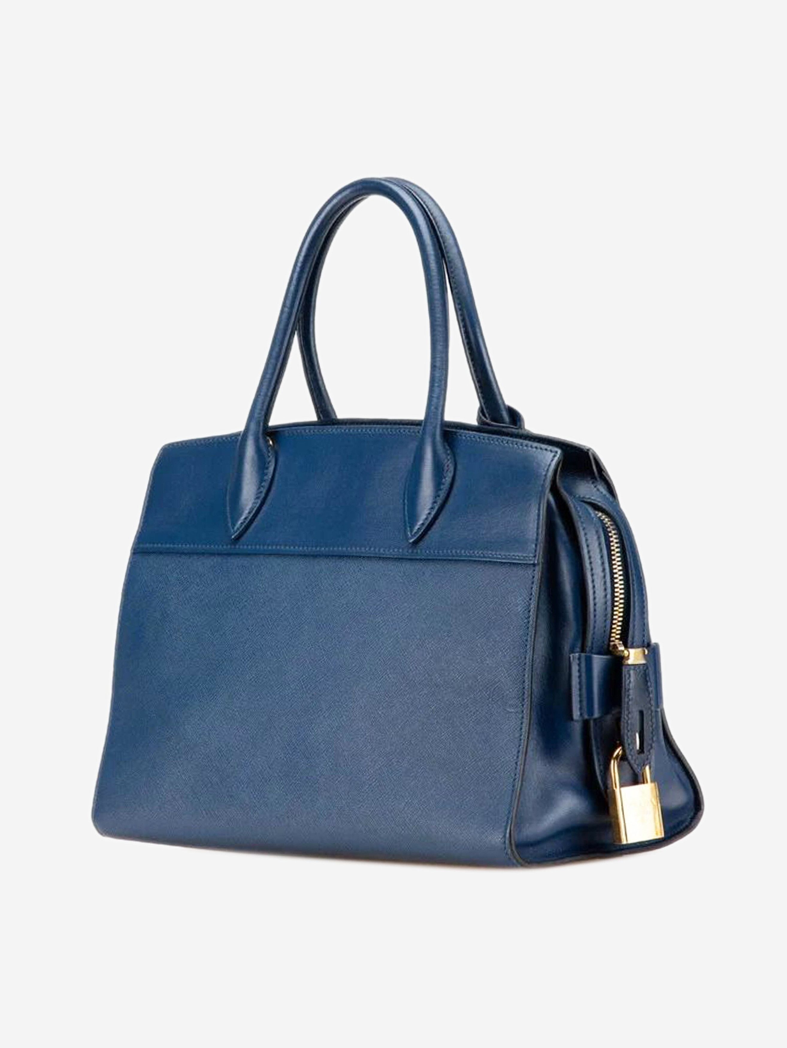 Prada Blue Saffiano Esplanade 2way bag Size ONE SIZE - 2 Thumbnail