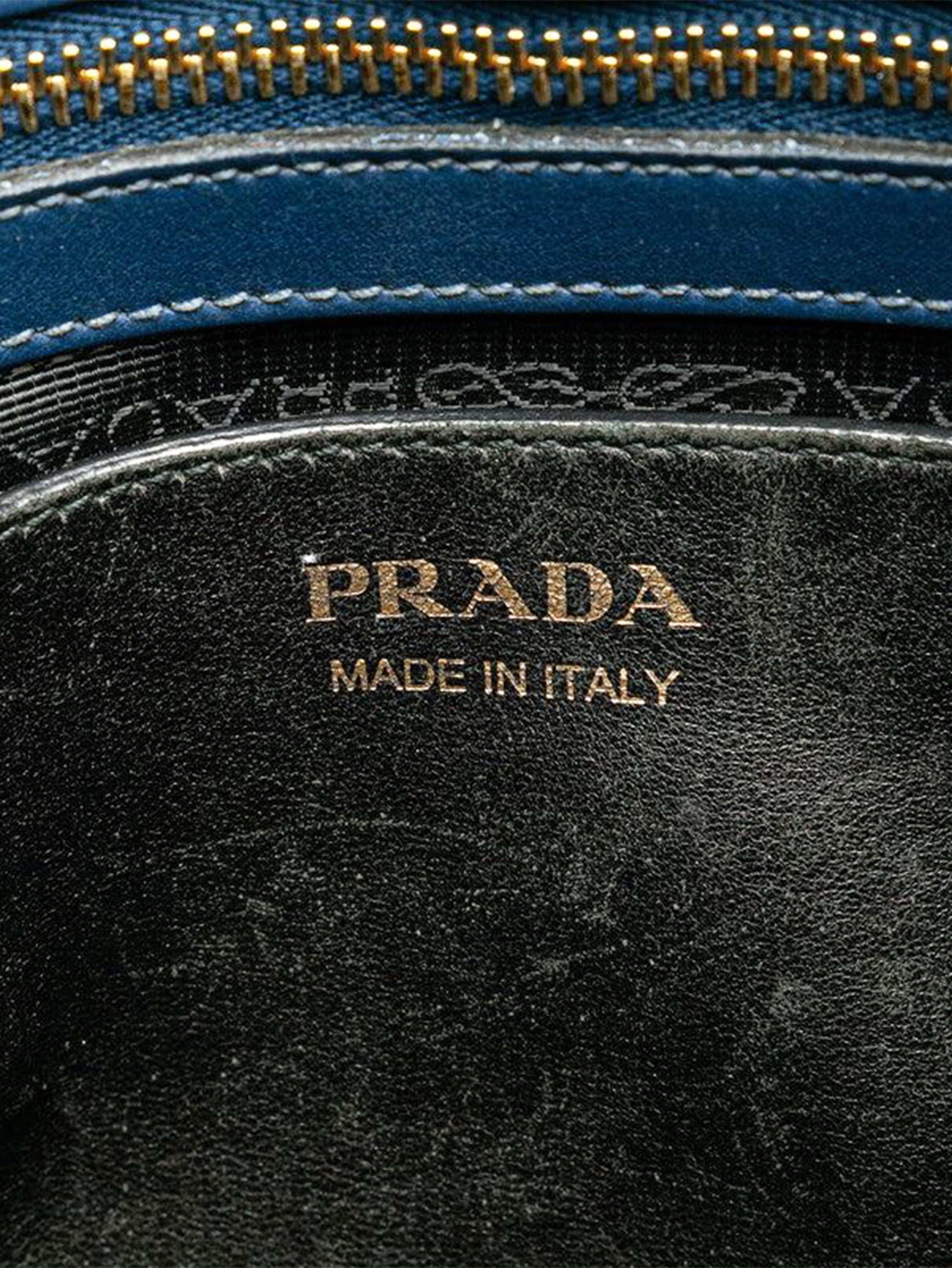 Prada Blue Saffiano Esplanade 2way bag Size ONE SIZE - 9 Thumbnail