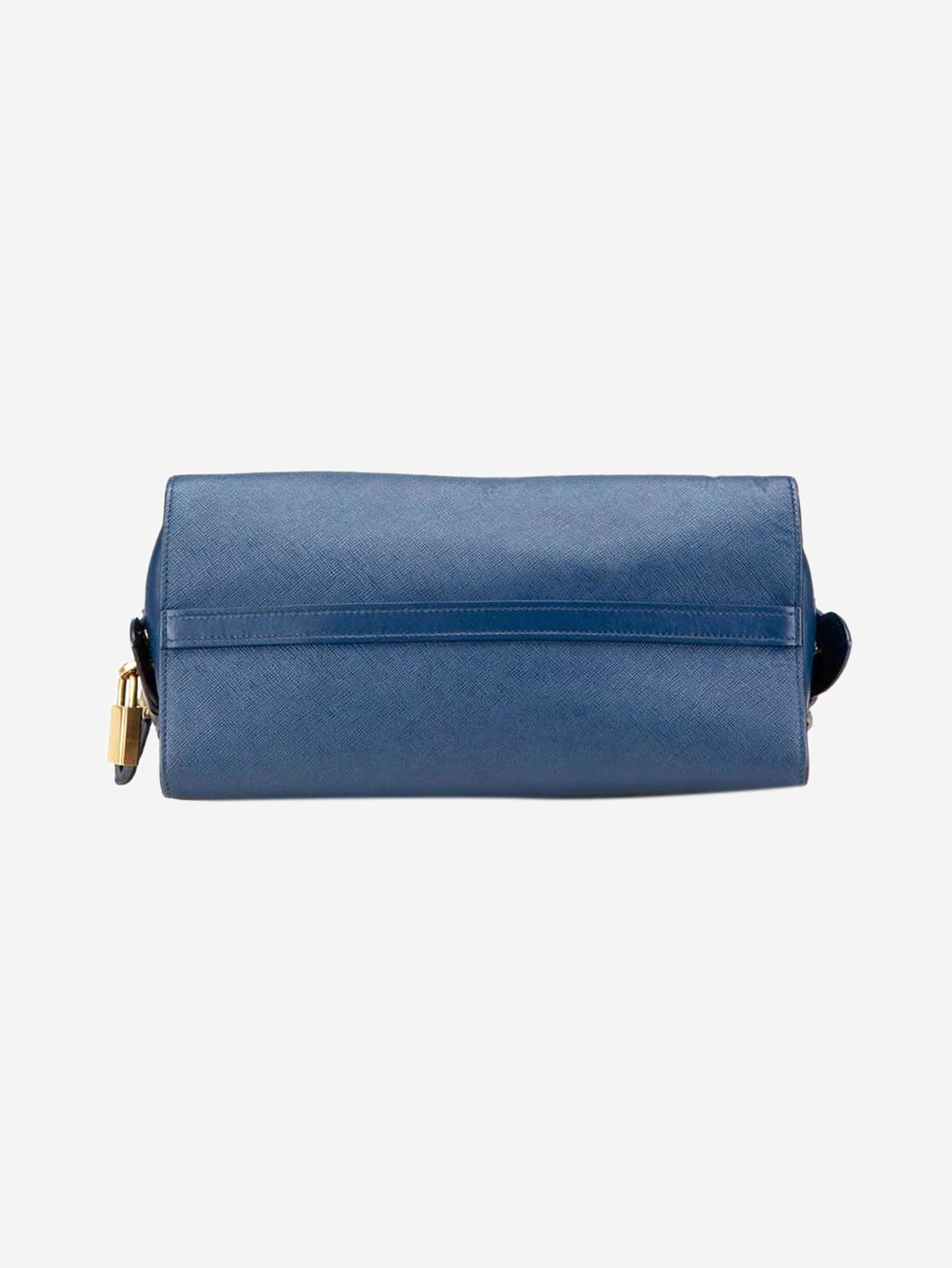 Prada Blue Saffiano Esplanade 2way bag Size ONE SIZE - 3 Thumbnail