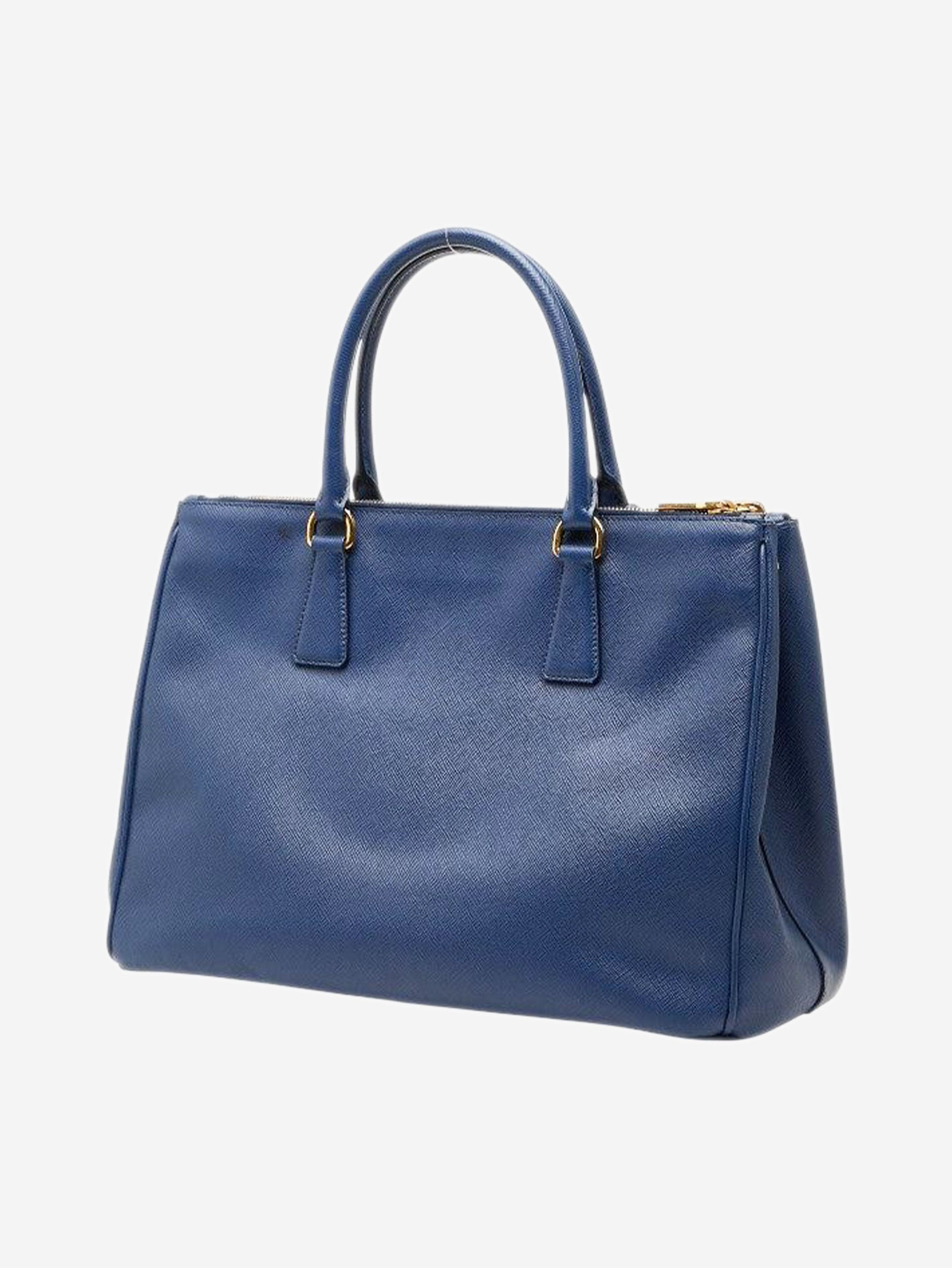 Prada Blue Saffiano leather Galleria shoulder bag Size ONE SIZE - 2 Thumbnail