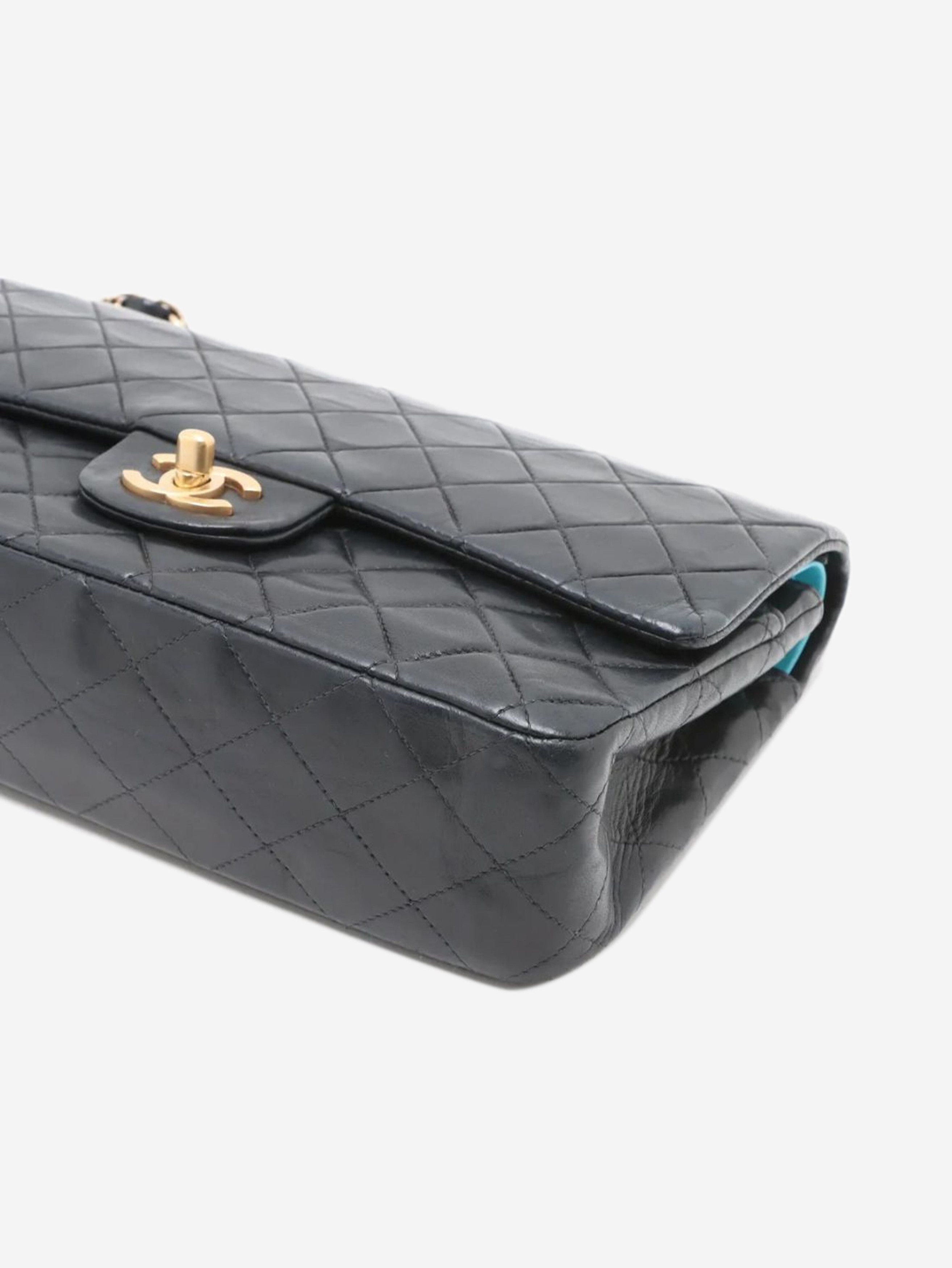 Chanel Black 2002 medium lambskin Classic Double Flap bag Size ONE SIZE - 3 Thumbnail