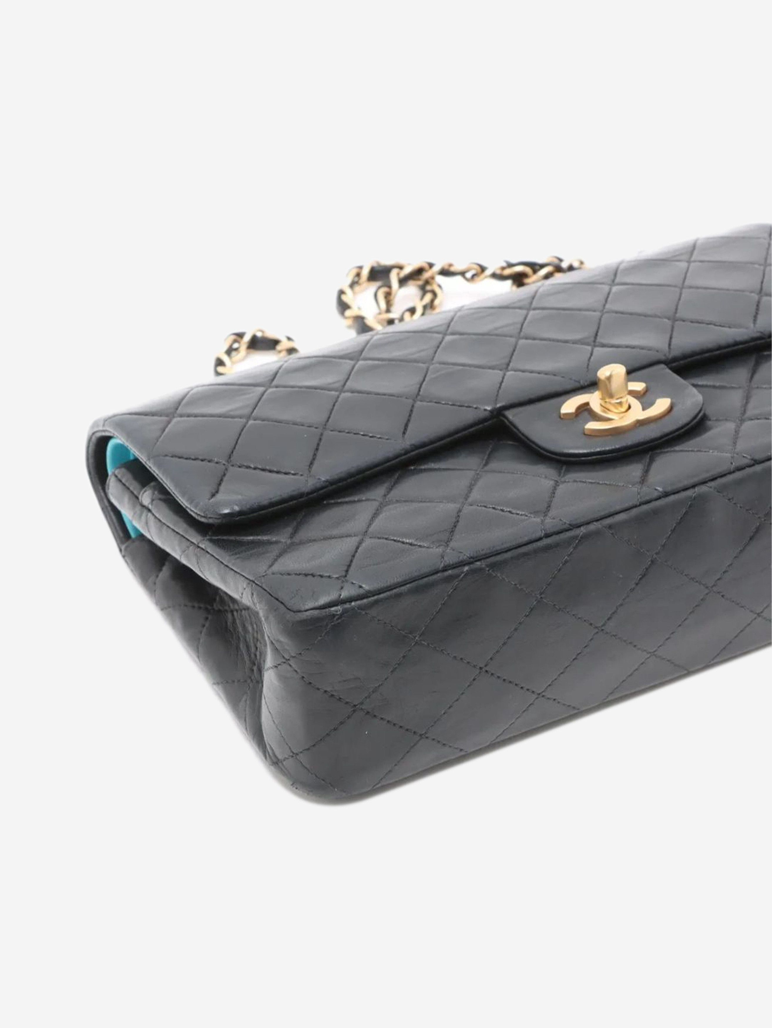Chanel Black 2002 medium lambskin Classic Double Flap bag Size ONE SIZE - 4 Thumbnail