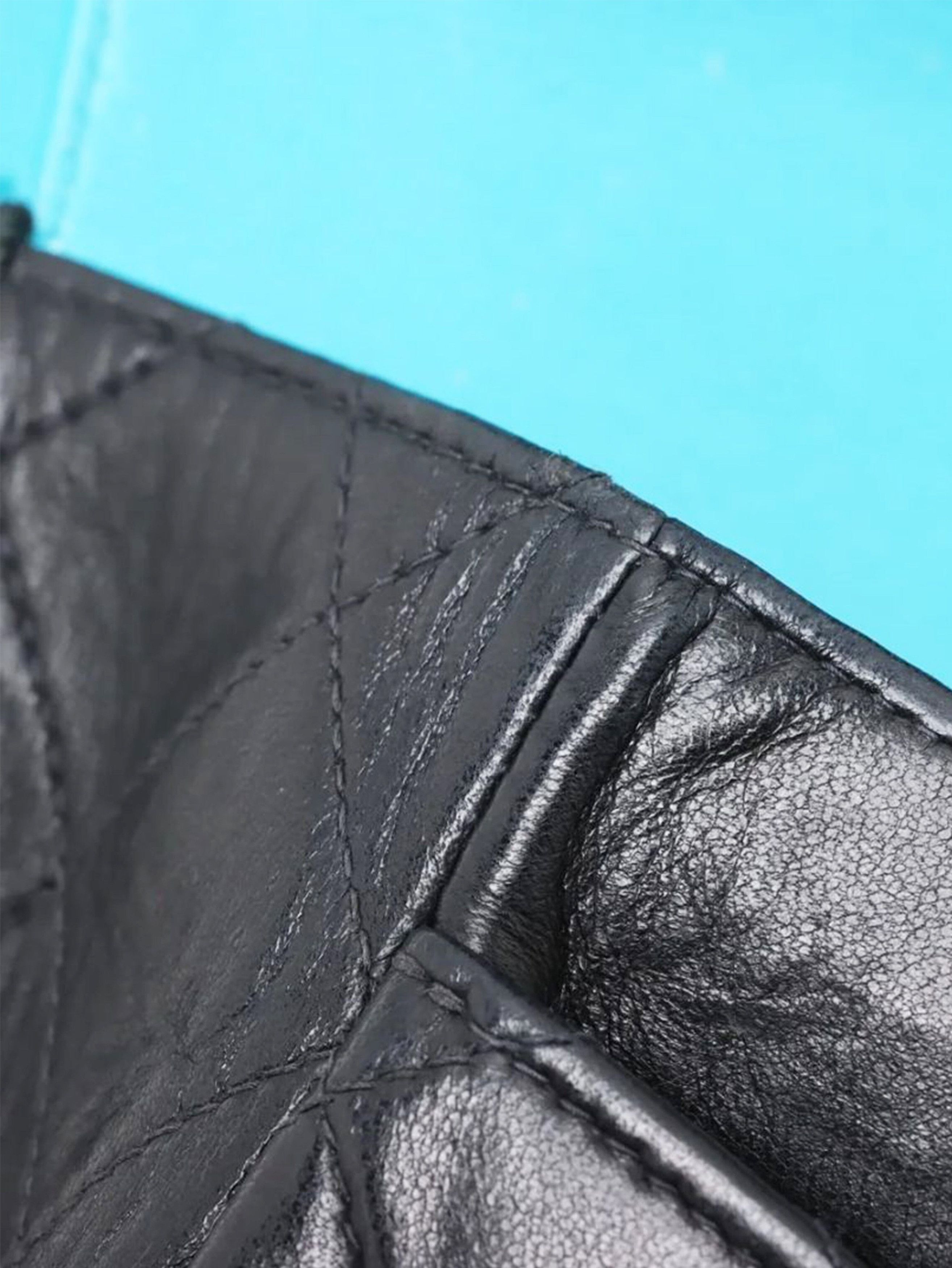 Chanel Black 2002 medium lambskin Classic Double Flap bag Size ONE SIZE - 12 Thumbnail