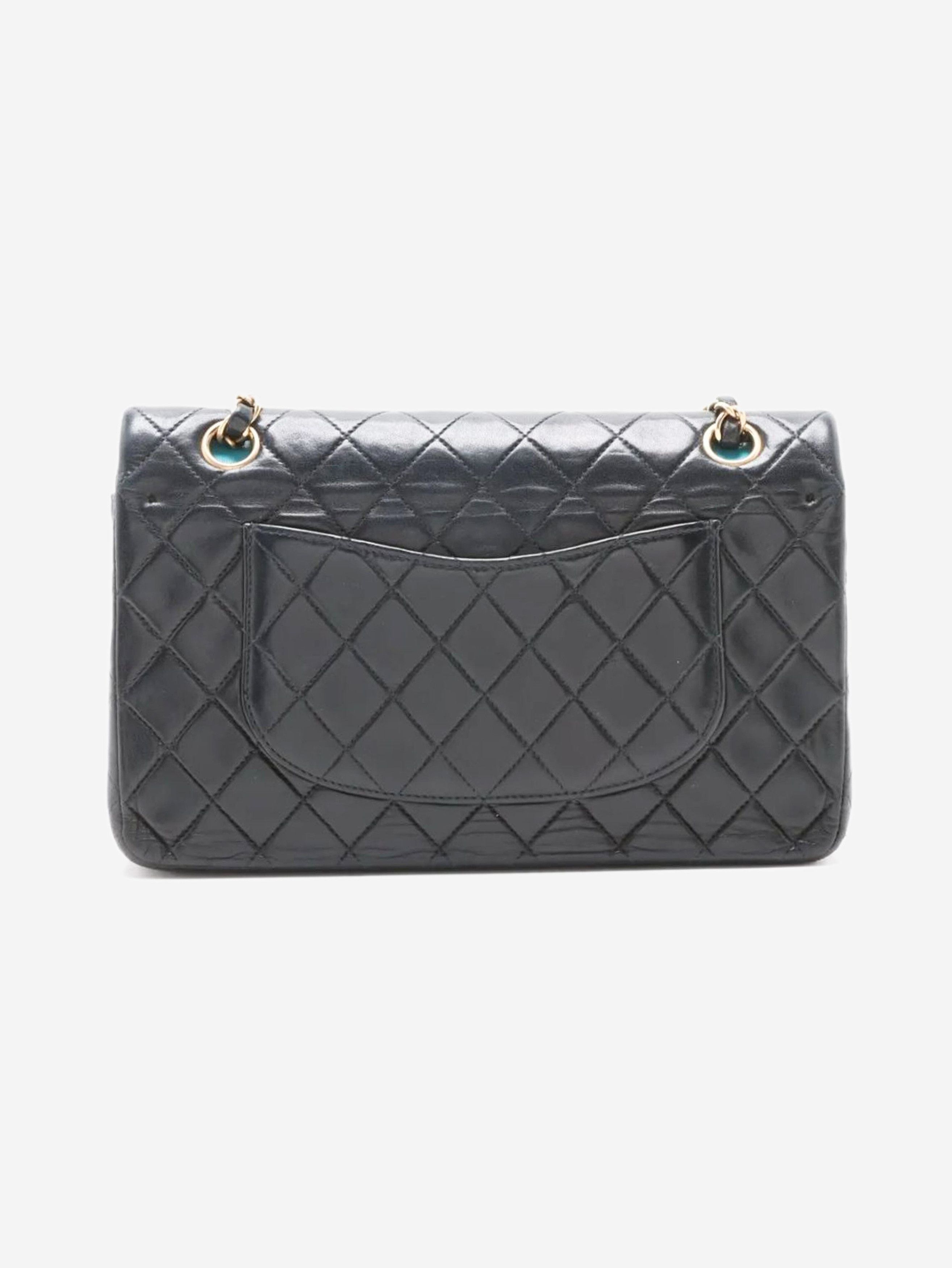 Chanel Black 2002 medium lambskin Classic Double Flap bag Size ONE SIZE - 2 Thumbnail