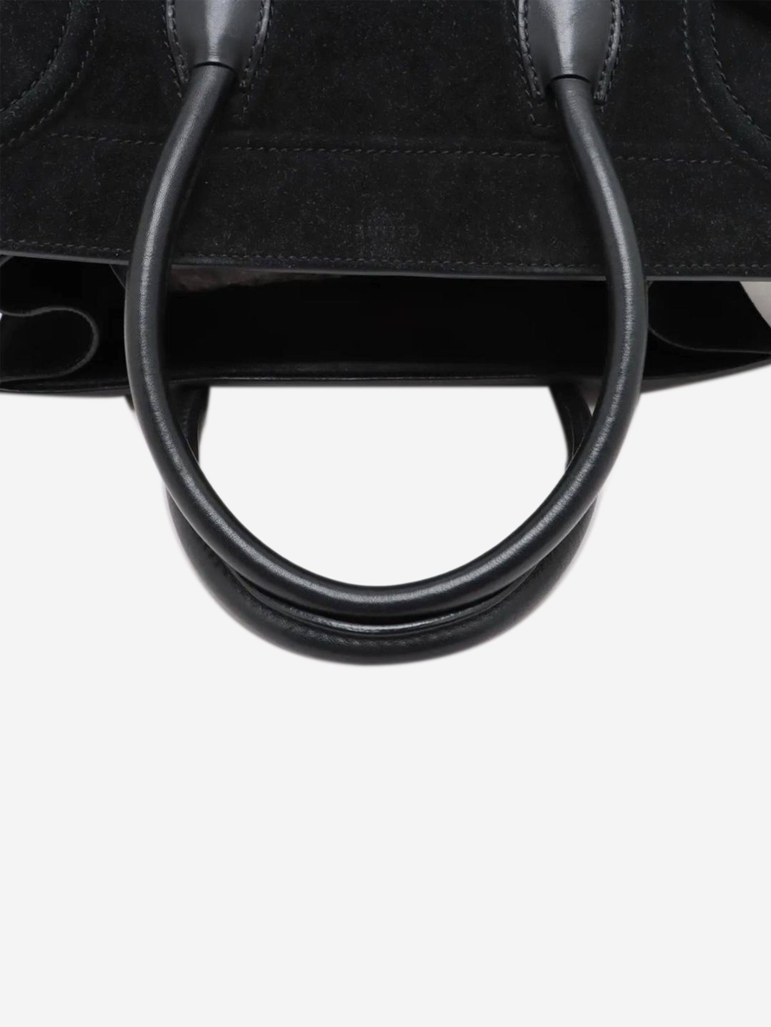Celine Black suede Phantom luggage tote Size ONE SIZE - 4 Thumbnail