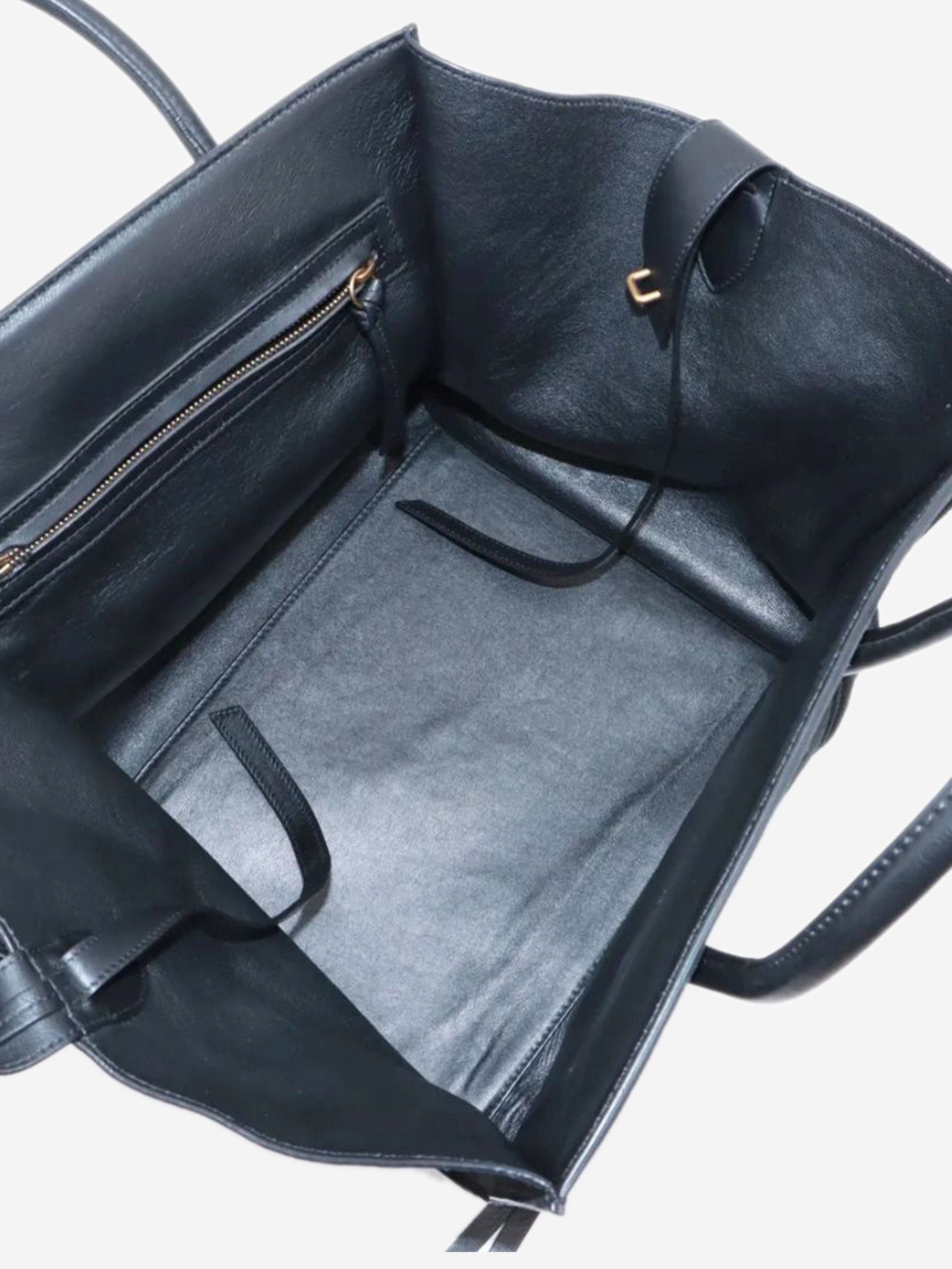 Celine Black suede Phantom luggage tote Size ONE SIZE - 14 Thumbnail