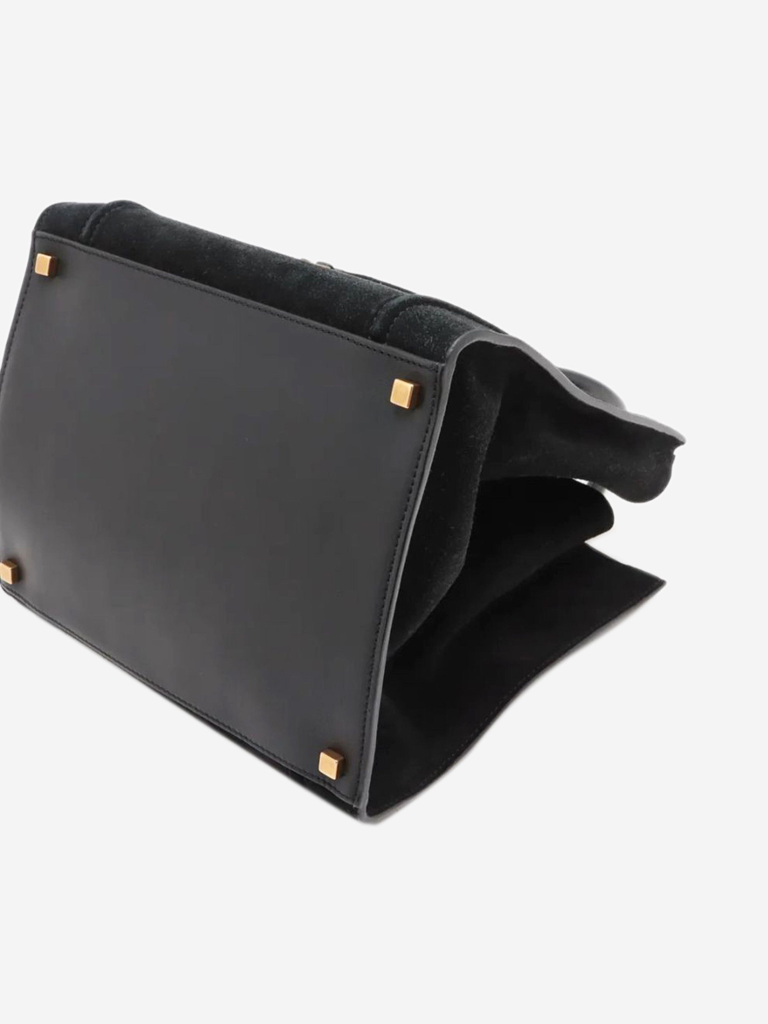 Celine Black suede Phantom luggage tote Size ONE SIZE - 5 Thumbnail