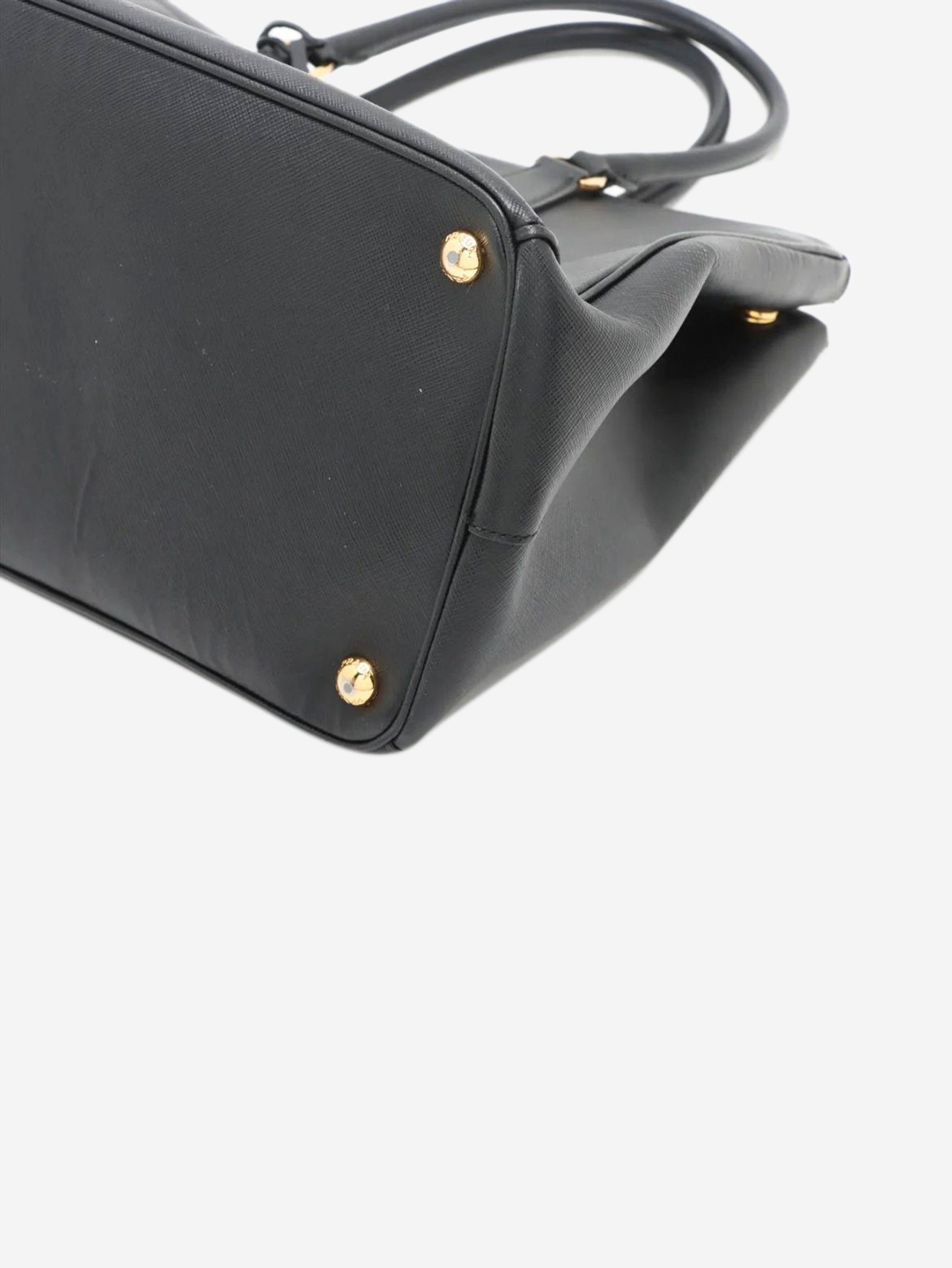 Prada Black Saffiano Lux Galleria 2way bag Size ONE SIZE - 3 Thumbnail