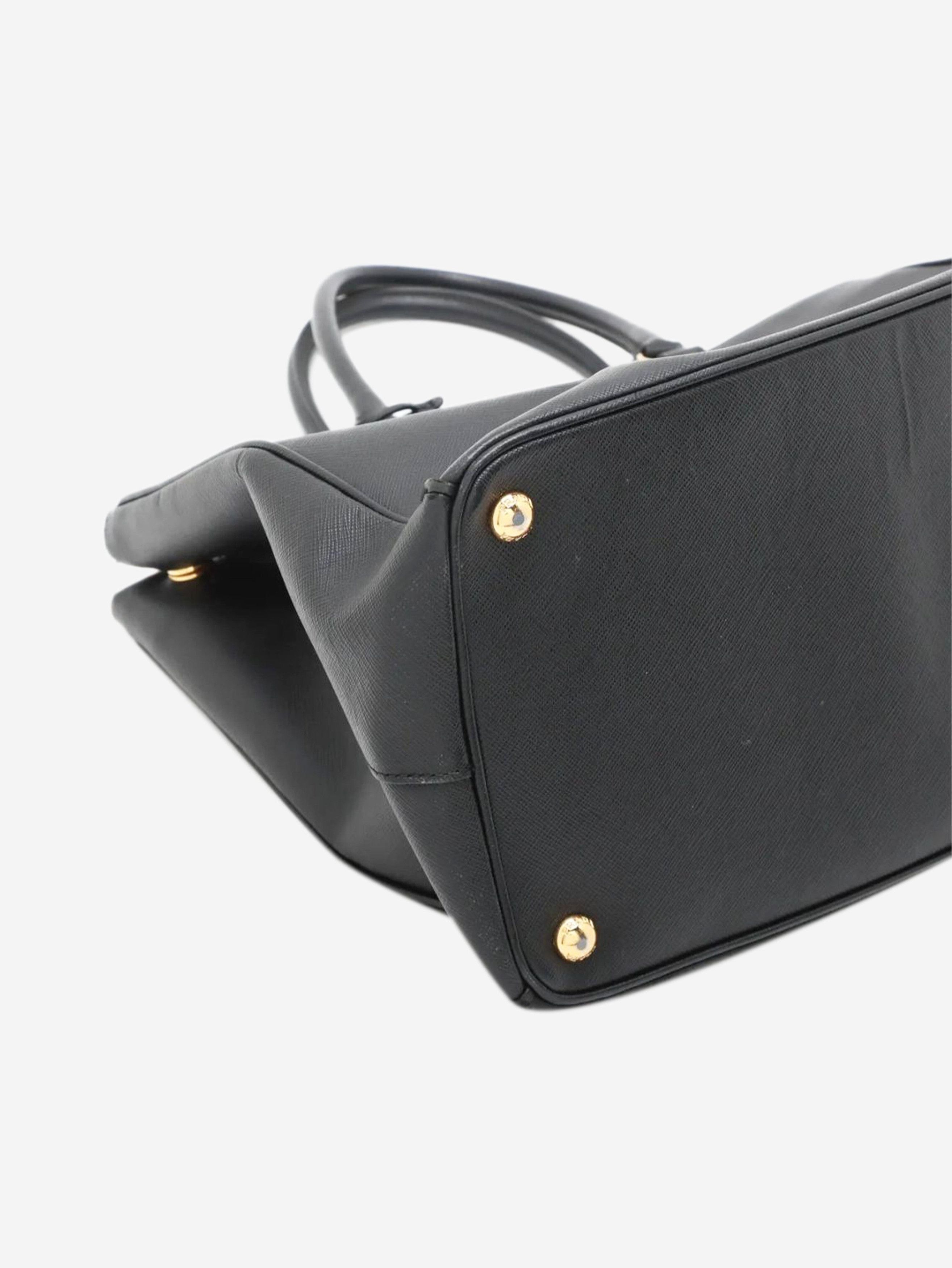 Prada Black Saffiano Lux Galleria 2way bag Size ONE SIZE - 4 Thumbnail