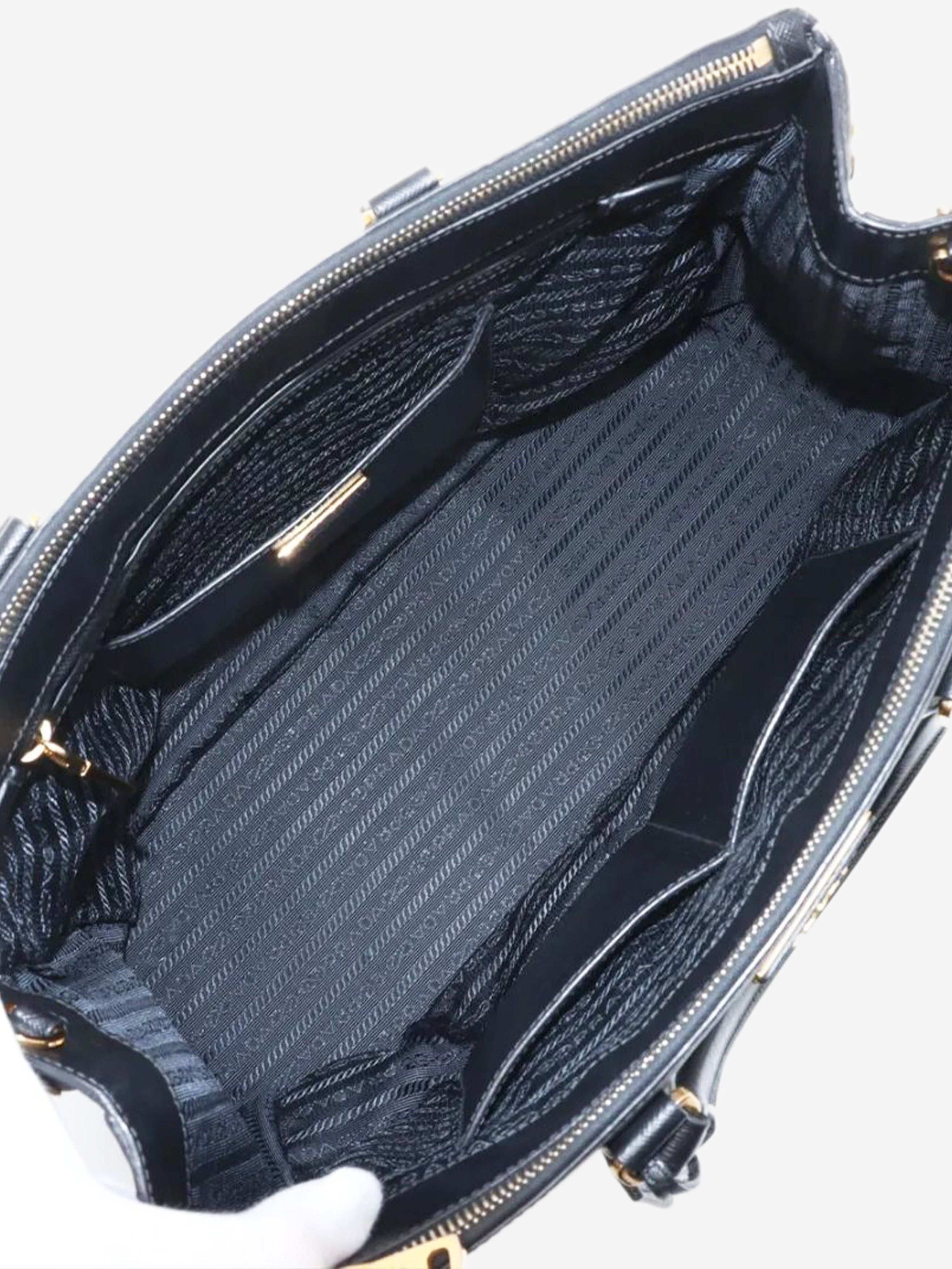 Prada Black Saffiano Lux Galleria 2way bag Size ONE SIZE - 8 Thumbnail