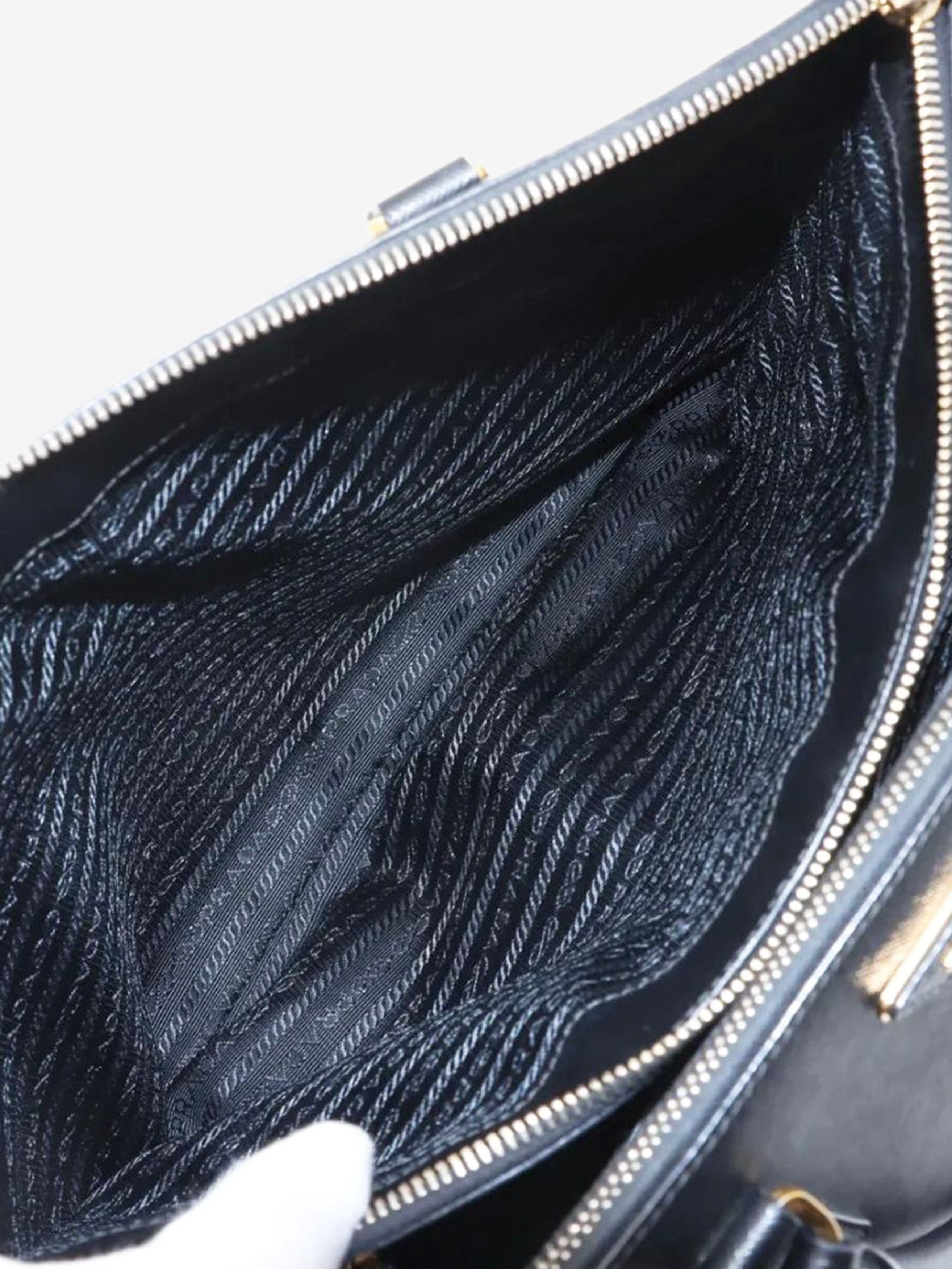 Prada Black Saffiano Lux Galleria 2way bag Size ONE SIZE - 12 Thumbnail