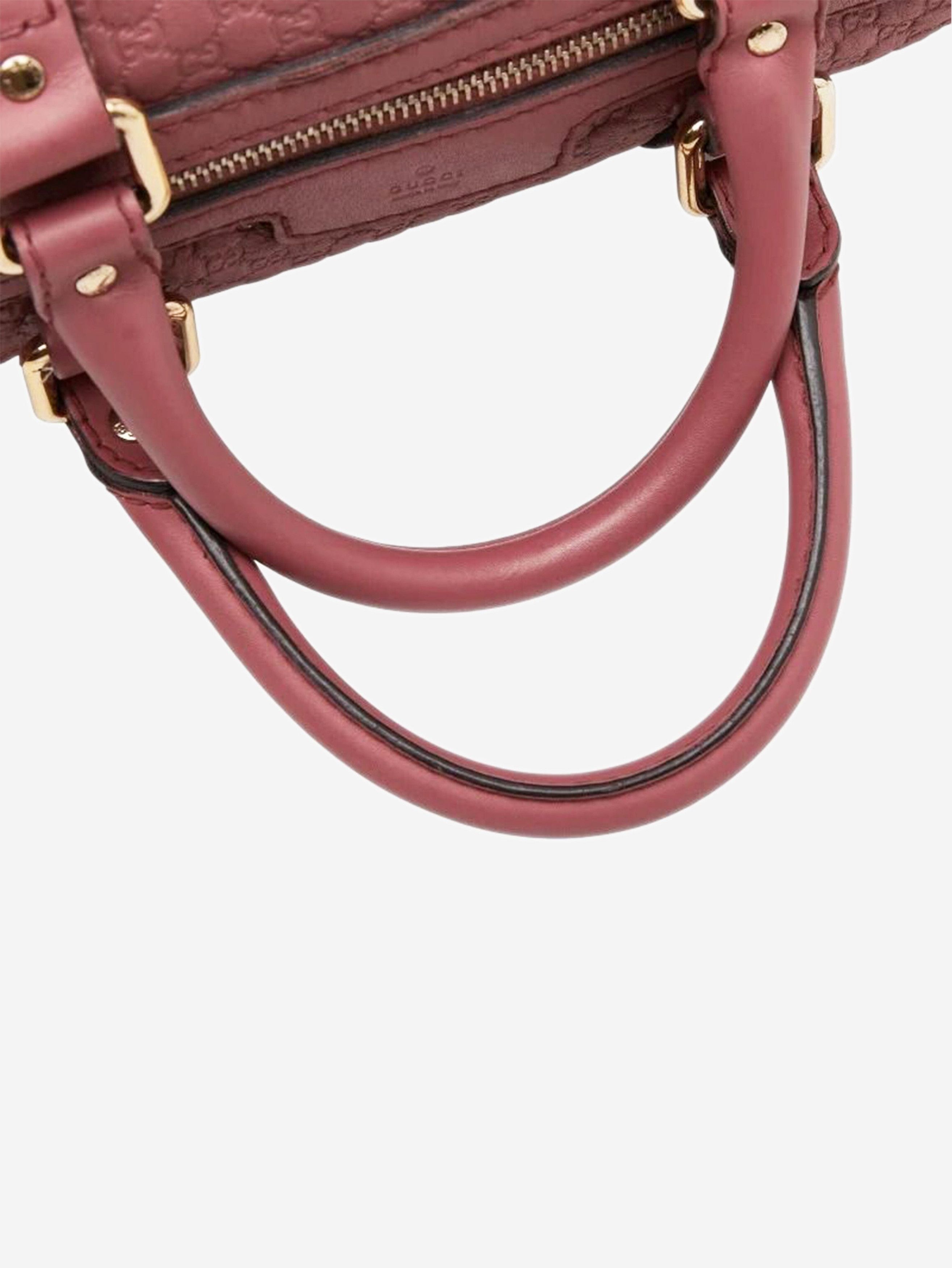 Gucci Dusty pink Micro ssima leather 2way Boston bag Size ONE SIZE - 8 Thumbnail