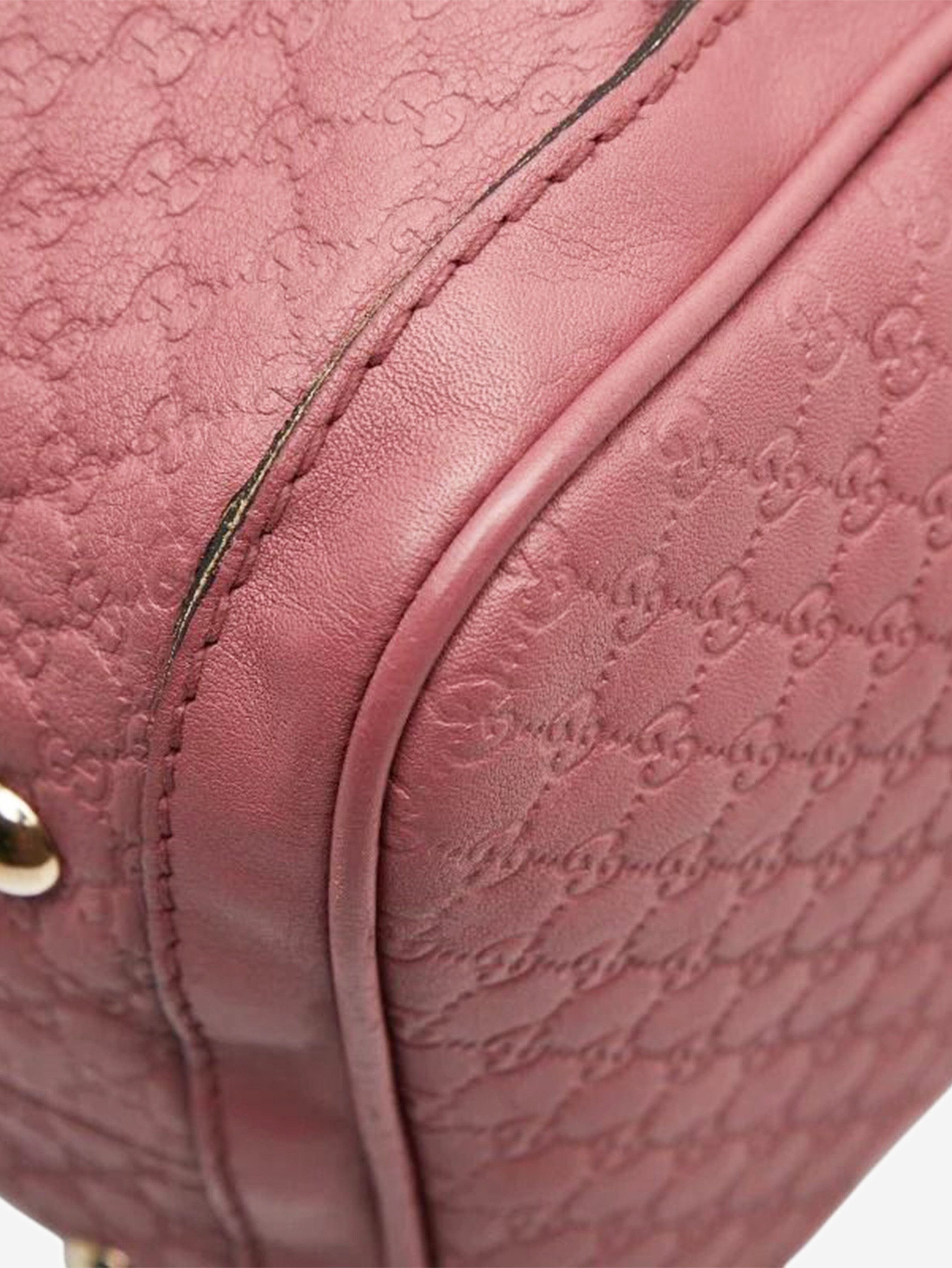 Gucci Dusty pink Micro ssima leather 2way Boston bag Size ONE SIZE - 6 Thumbnail