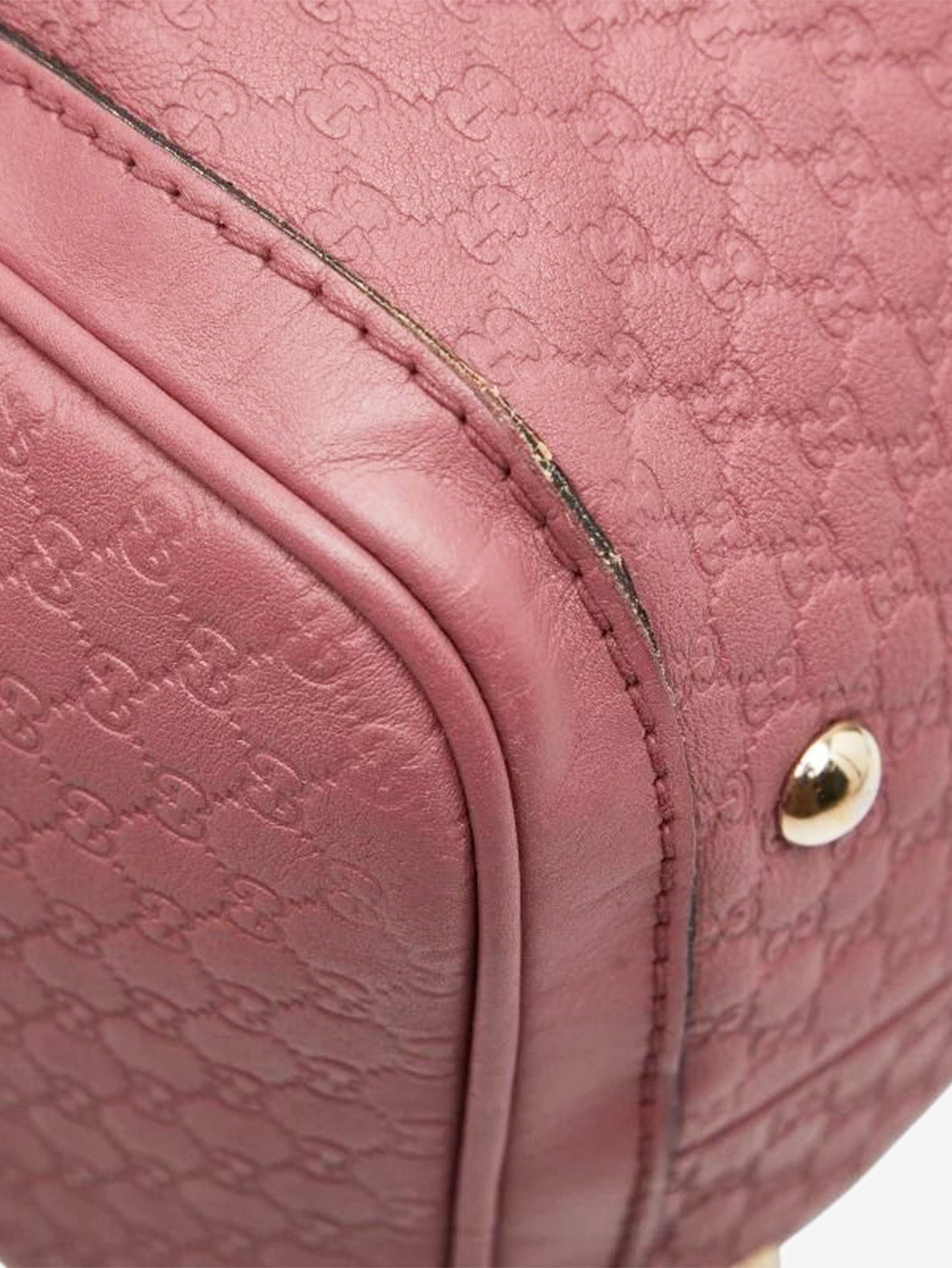 Gucci Dusty pink Micro ssima leather 2way Boston bag Size ONE SIZE - 7 Thumbnail