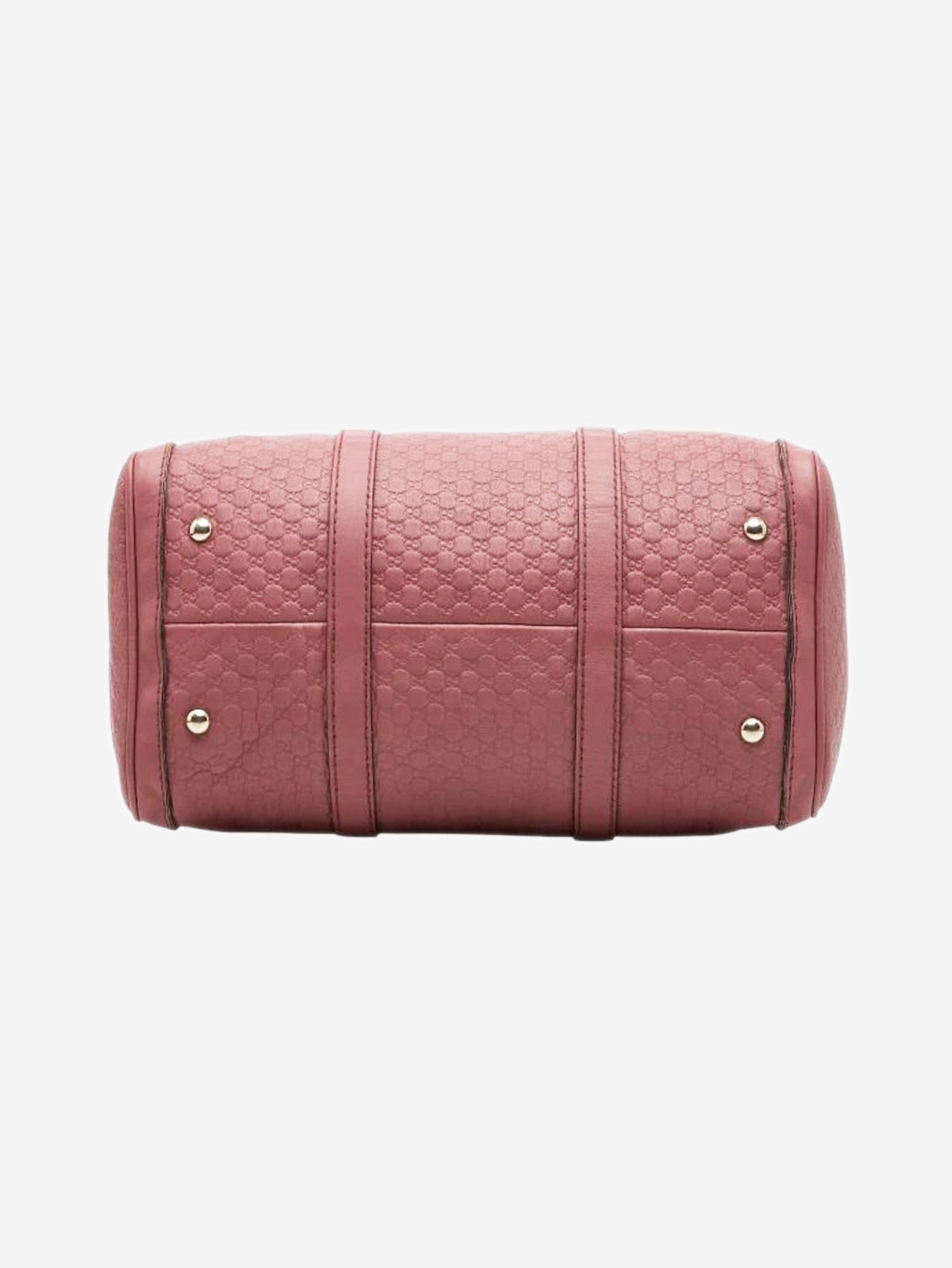 Gucci Dusty pink Micro ssima leather 2way Boston bag Size ONE SIZE - 3 Thumbnail