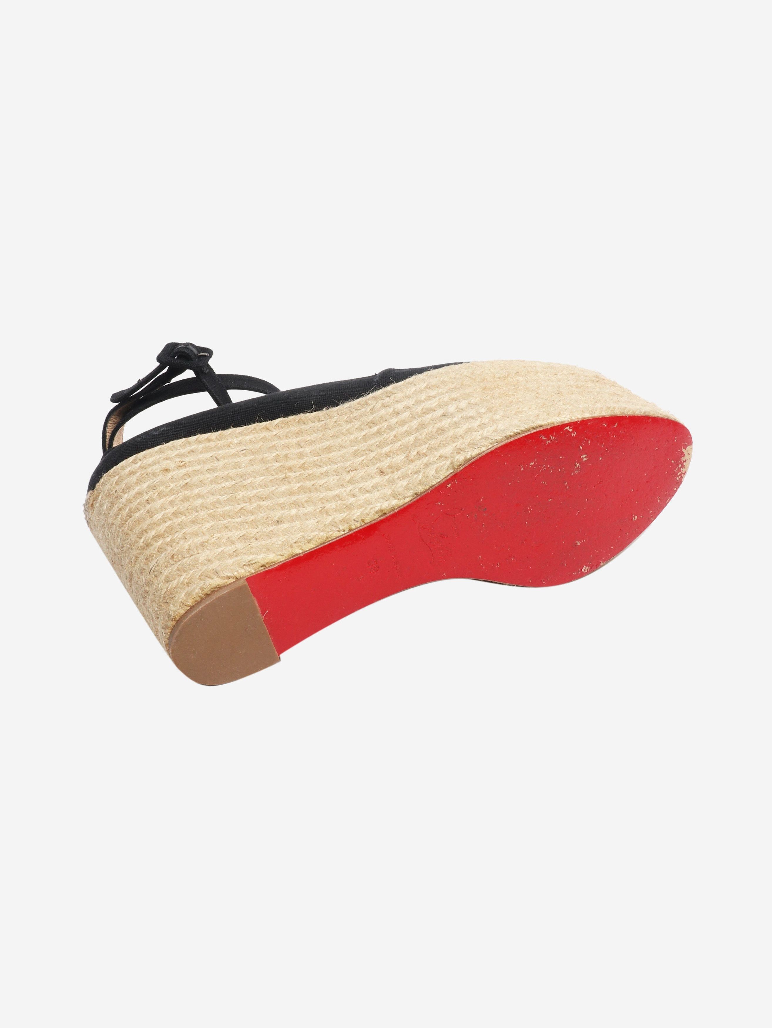 Christian Louboutin Dehia platform espadrille wedges - EU 39 Size US 8 / IT 38 - 6 Thumbnail
