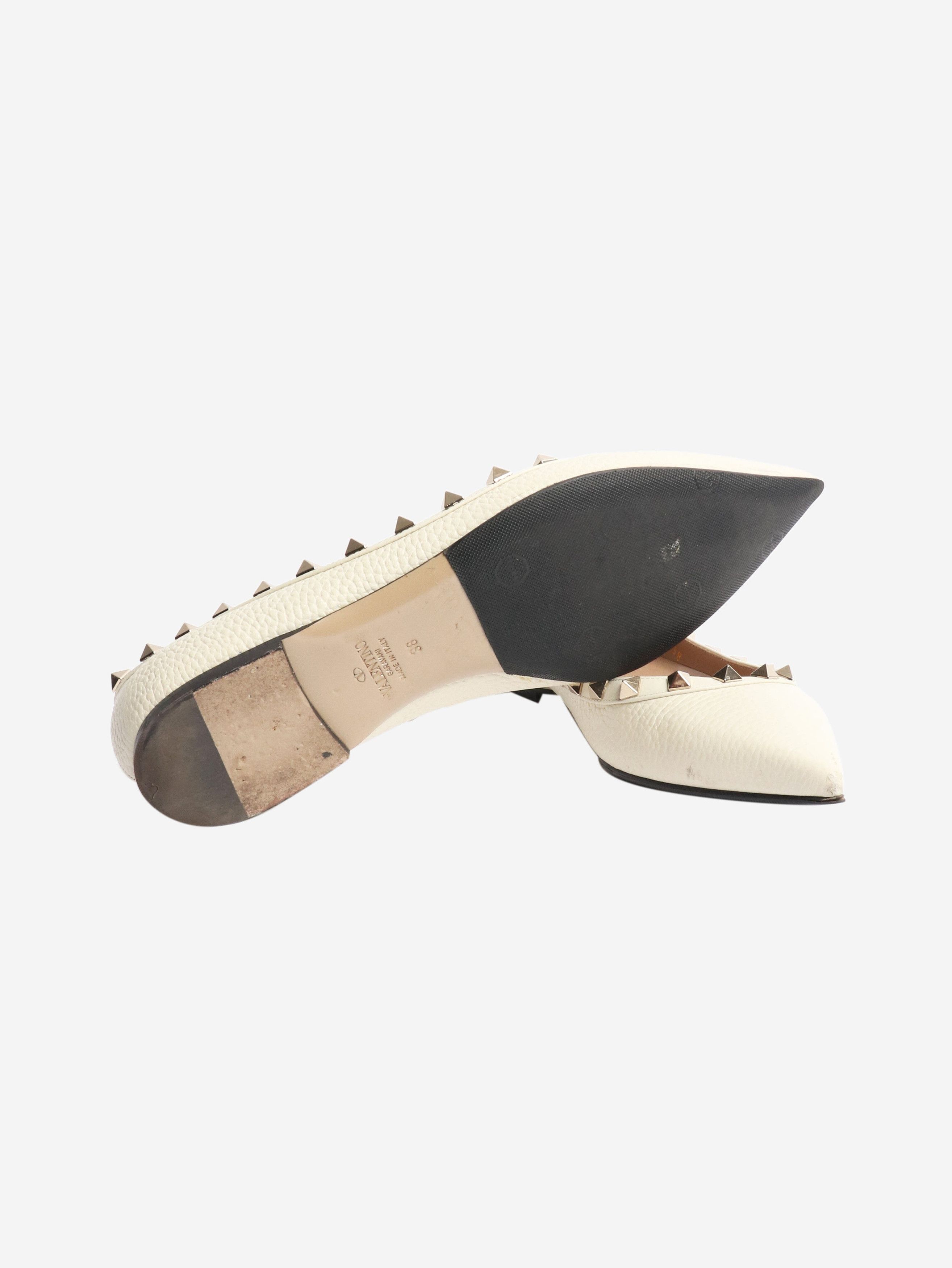 Other Cream rockstud flats - EU 38 Size US 7 / IT 37 - 5 Thumbnail