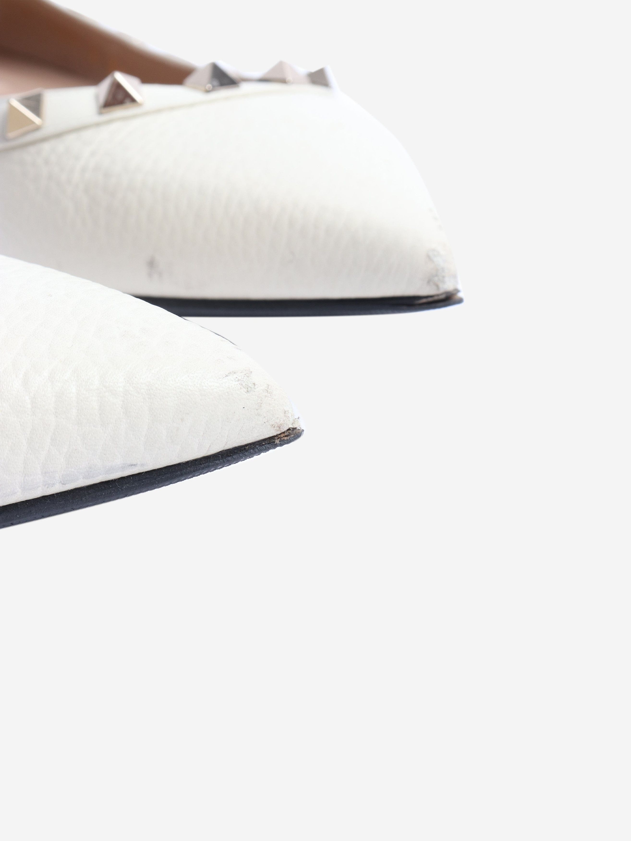 Other Cream rockstud flats - EU 38 Size US 7 / IT 37 - 4 Thumbnail