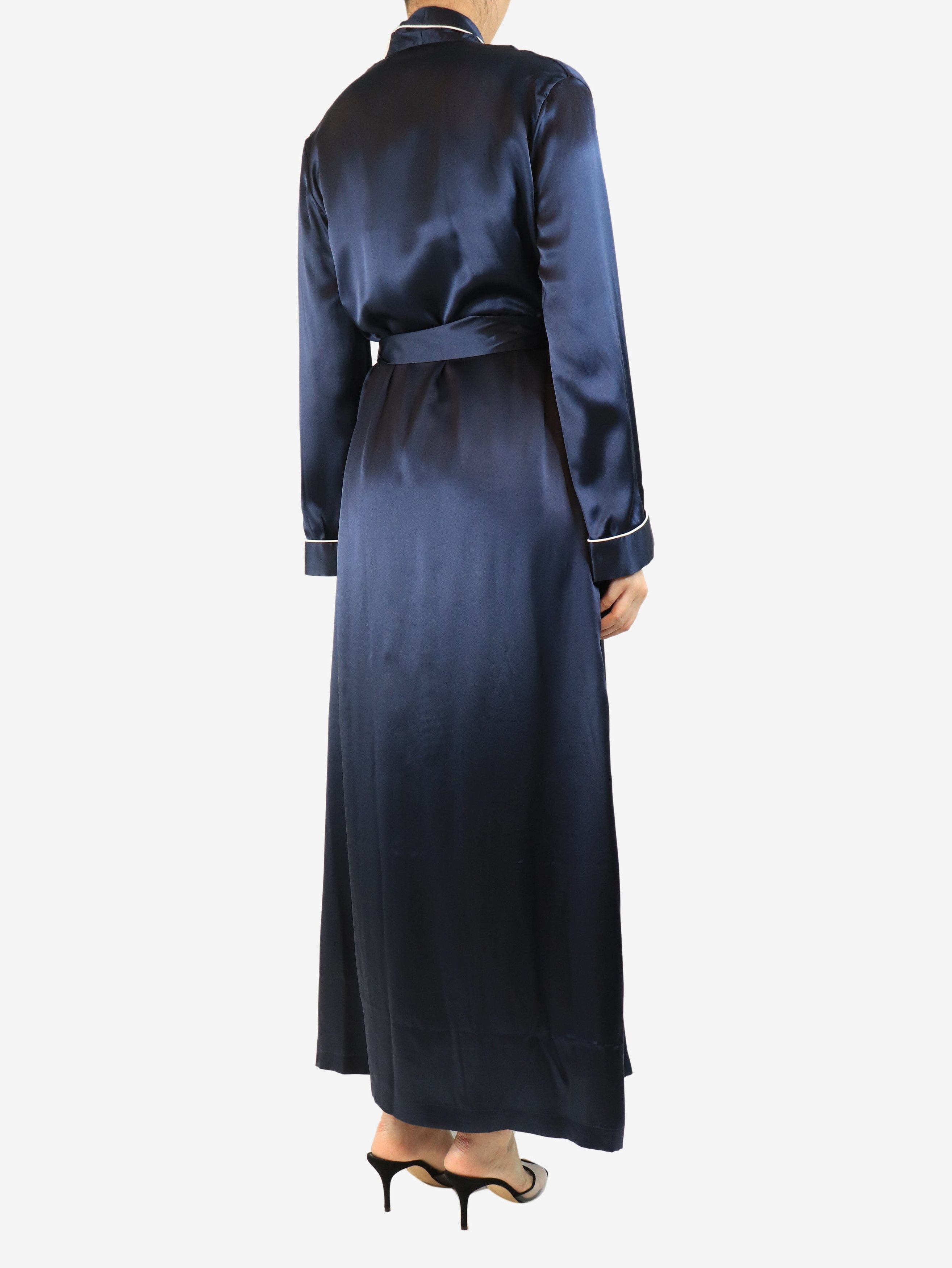 Other Navy silk Bailey dressing gown - S Size S / US 4 / IT 40 - 2 Thumbnail