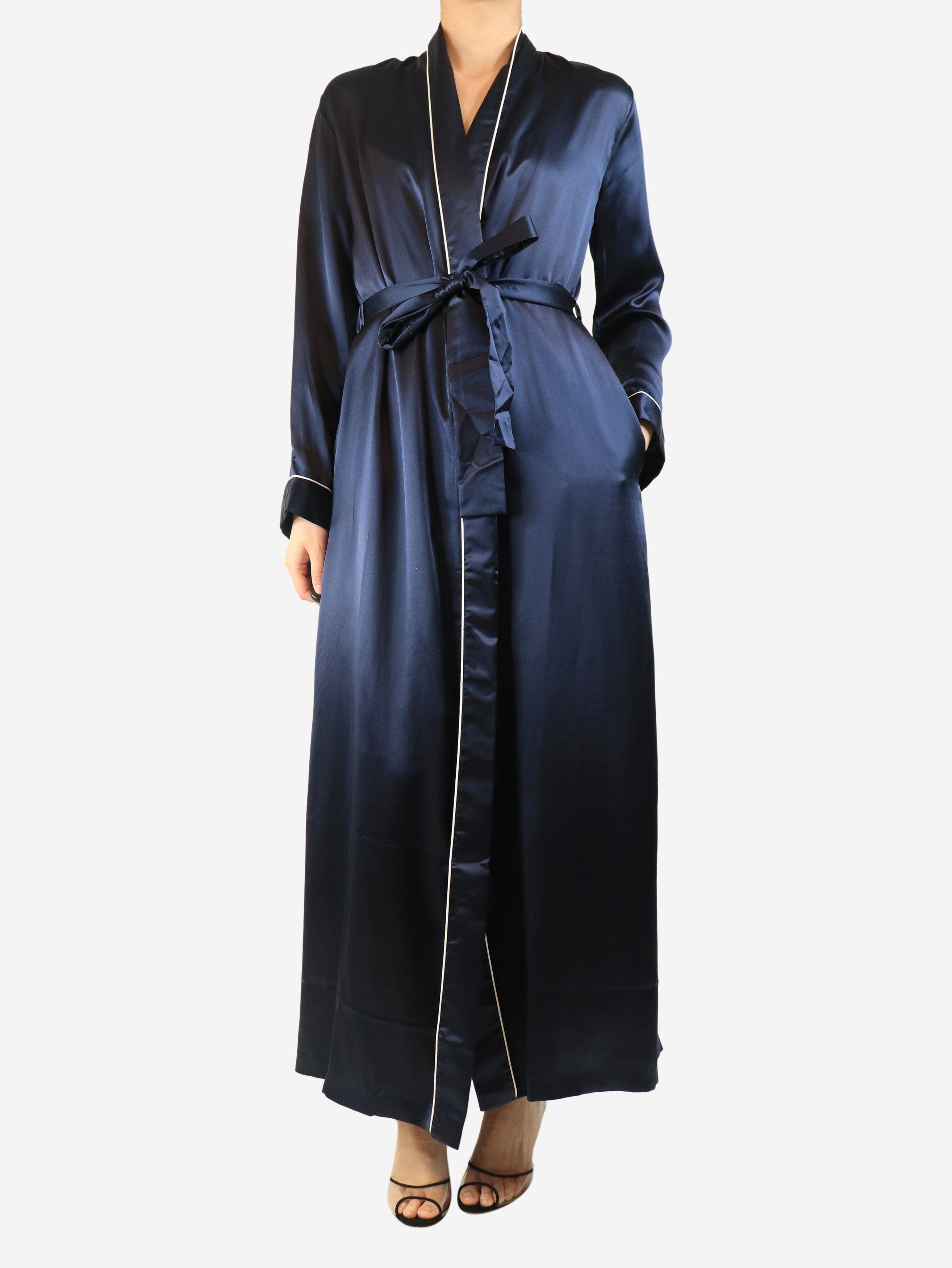 Other Navy silk Bailey dressing gown - S Size S / US 4 / IT 40 - 3 Thumbnail