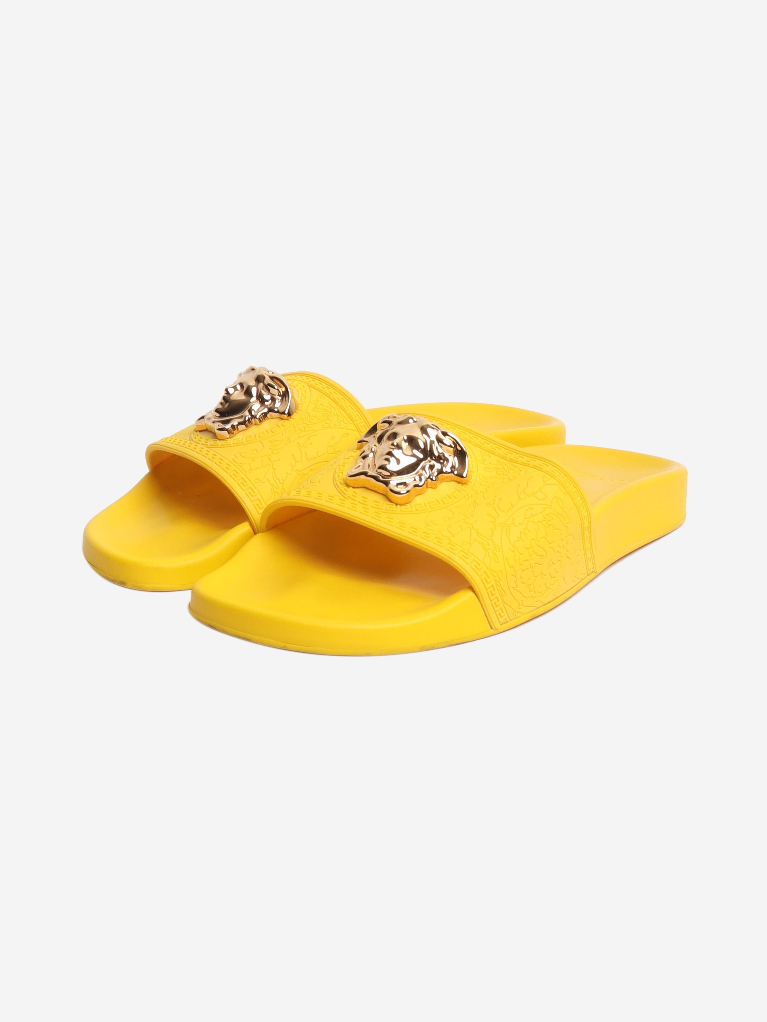 Versace Yellow Medusa pool slides - EU 38 Size US 7.5 / IT 37.5 - 2 Thumbnail