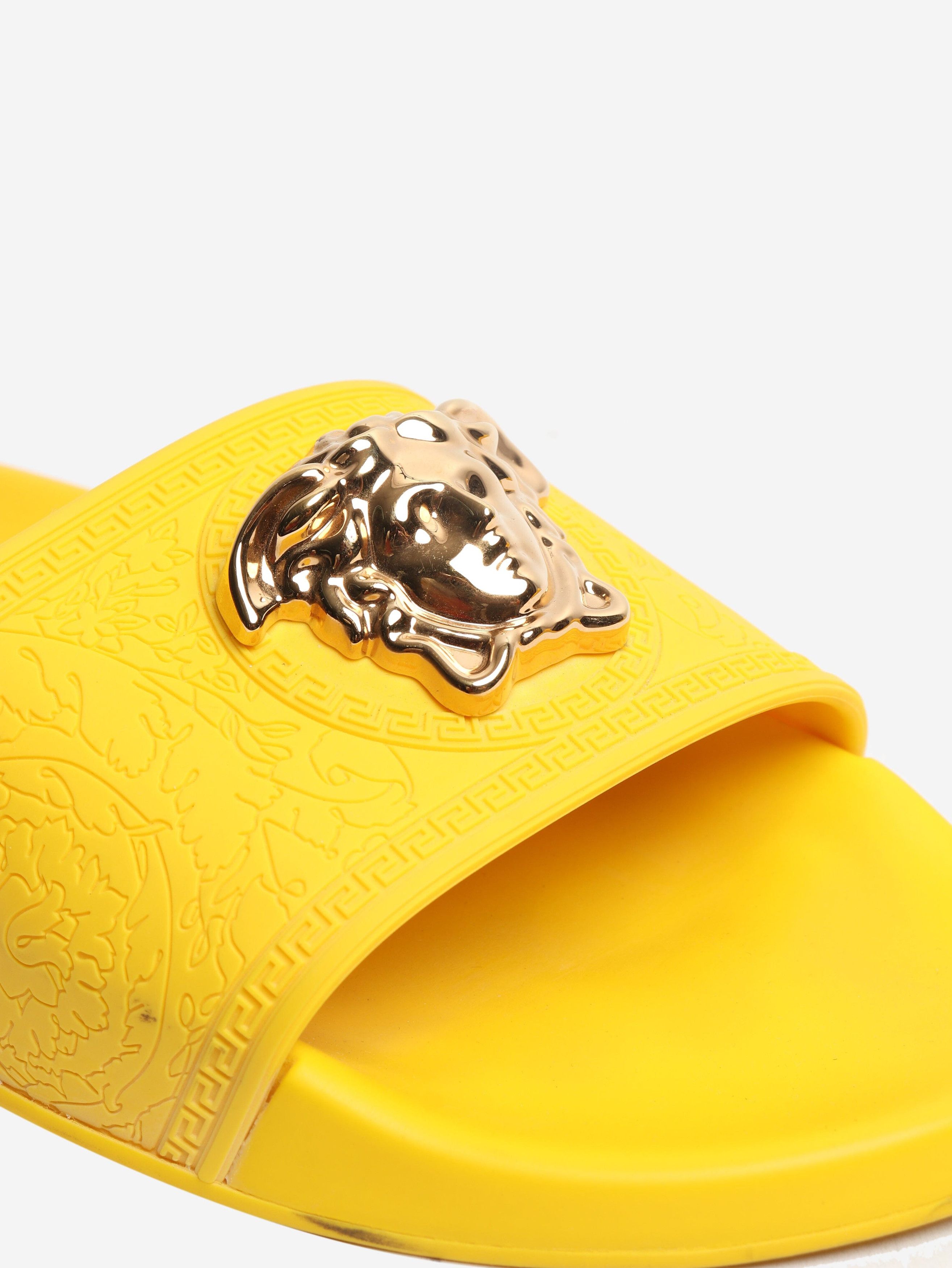 Versace Yellow Medusa pool slides - EU 38 Size US 7.5 / IT 37.5 - 4 Thumbnail