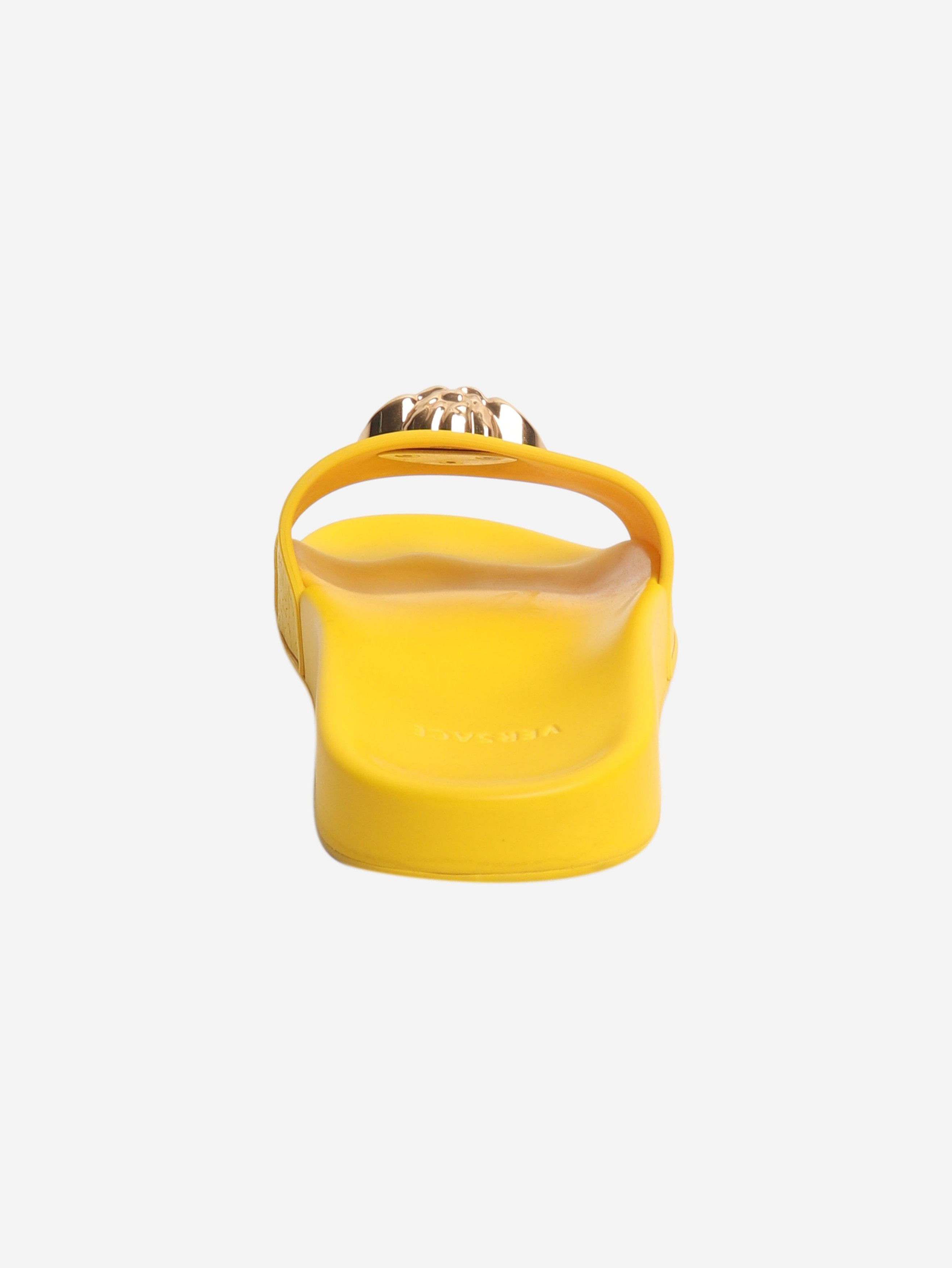 Versace Yellow Medusa pool slides - EU 38 Size US 7.5 / IT 37.5 - 3 Thumbnail
