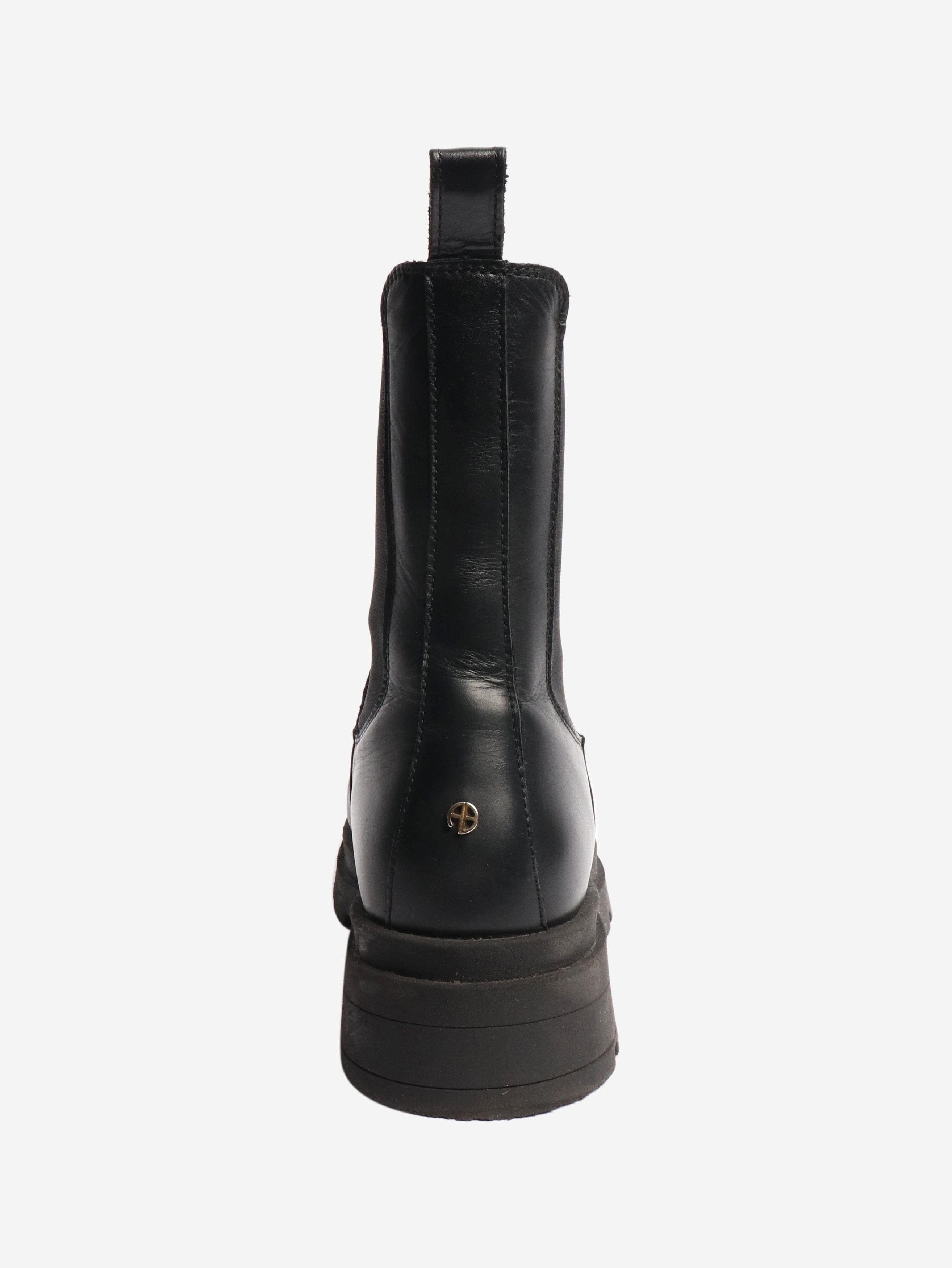 Other Black leather ankle boots - EU 40 Size US 9 / IT 39 - 3 Thumbnail