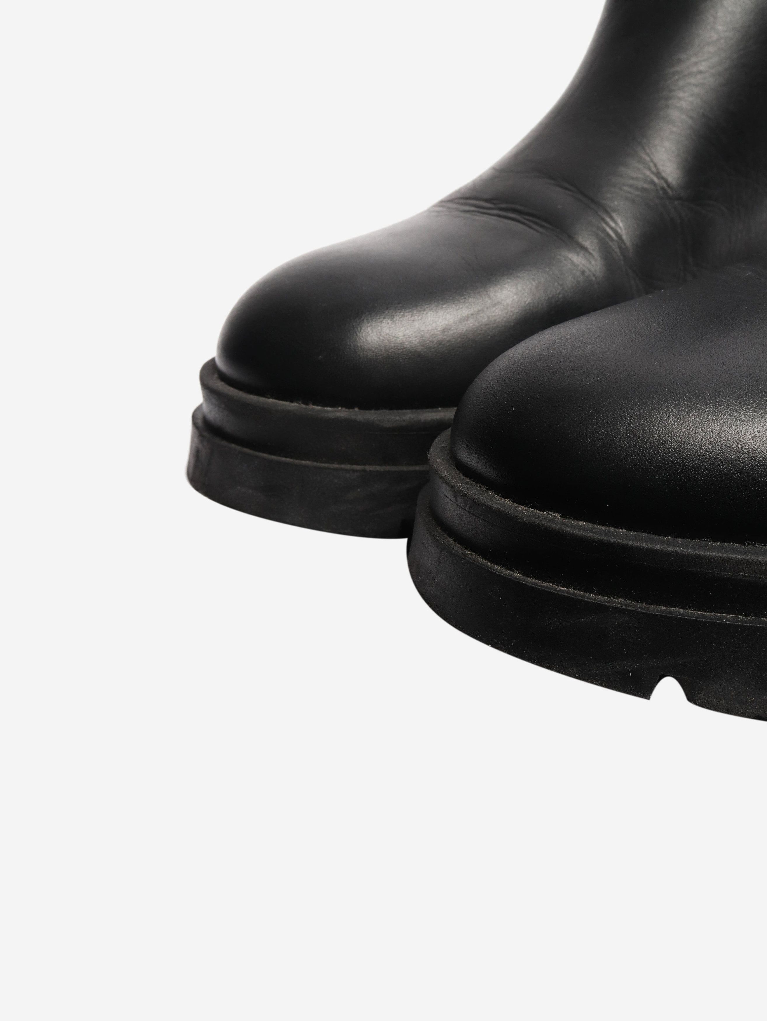 Other Black leather ankle boots - EU 40 Size US 9 / IT 39 - 5 Thumbnail