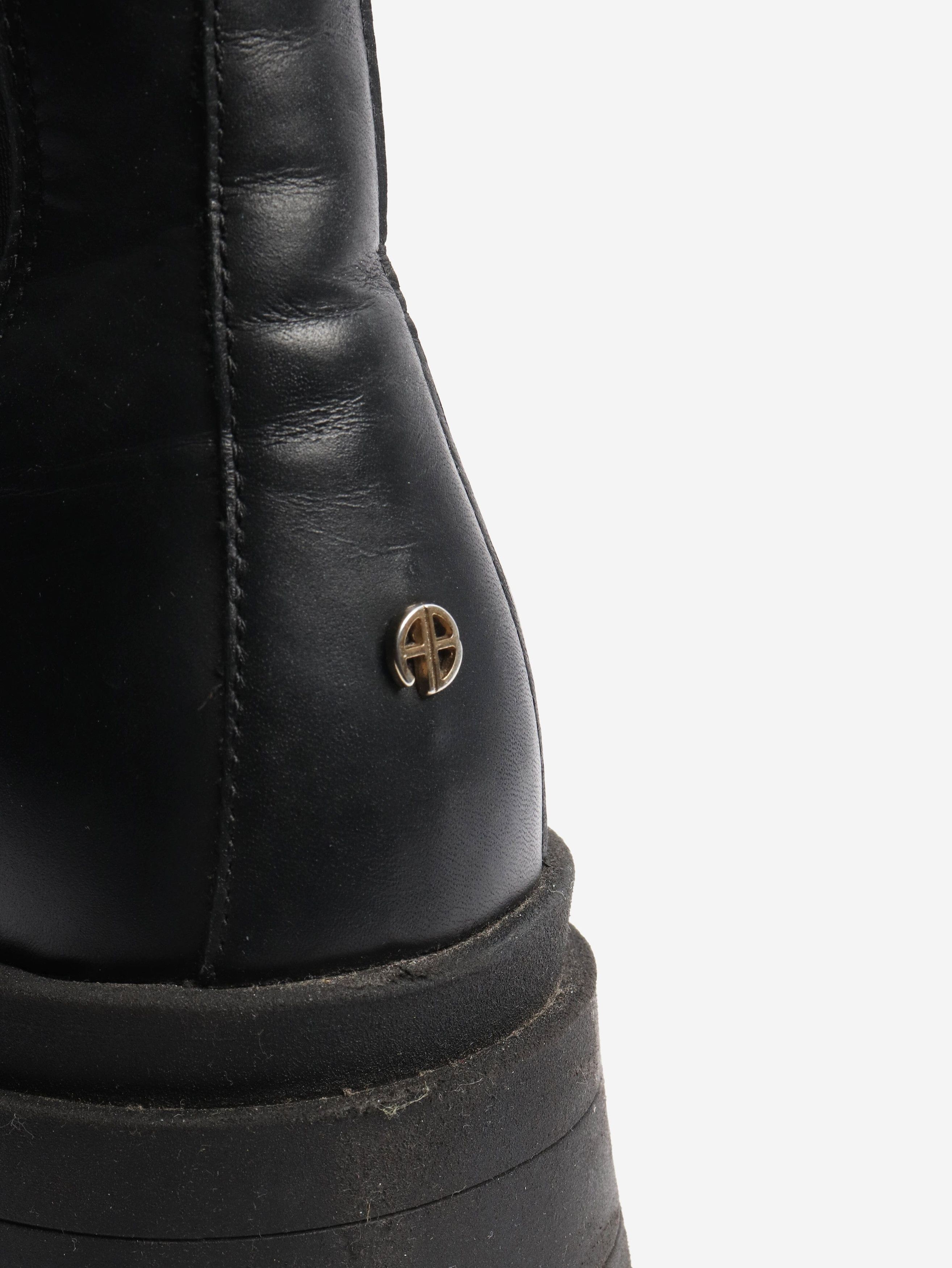 Other Black leather ankle boots - EU 40 Size US 9 / IT 39 - 4 Thumbnail