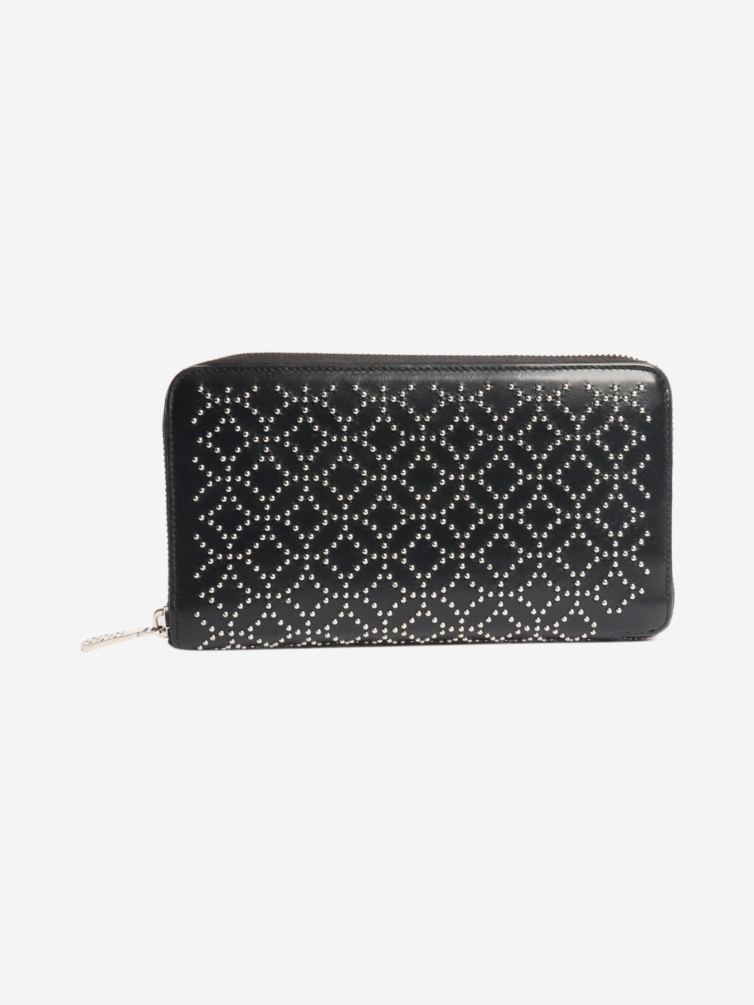 Other Black leather studded wallet Size ONE SIZE - 2 Thumbnail