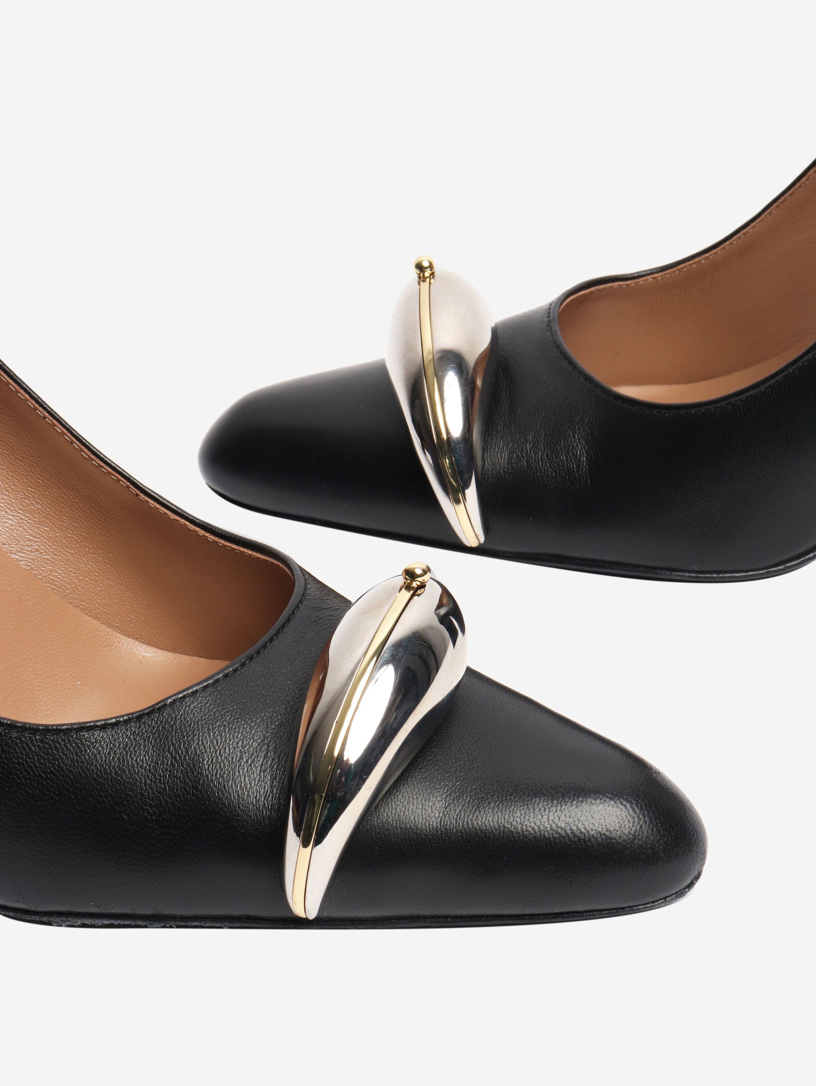 Other Black leather pierced pumps - EU 38.5 Size US 8 / IT 38 - 3 Thumbnail