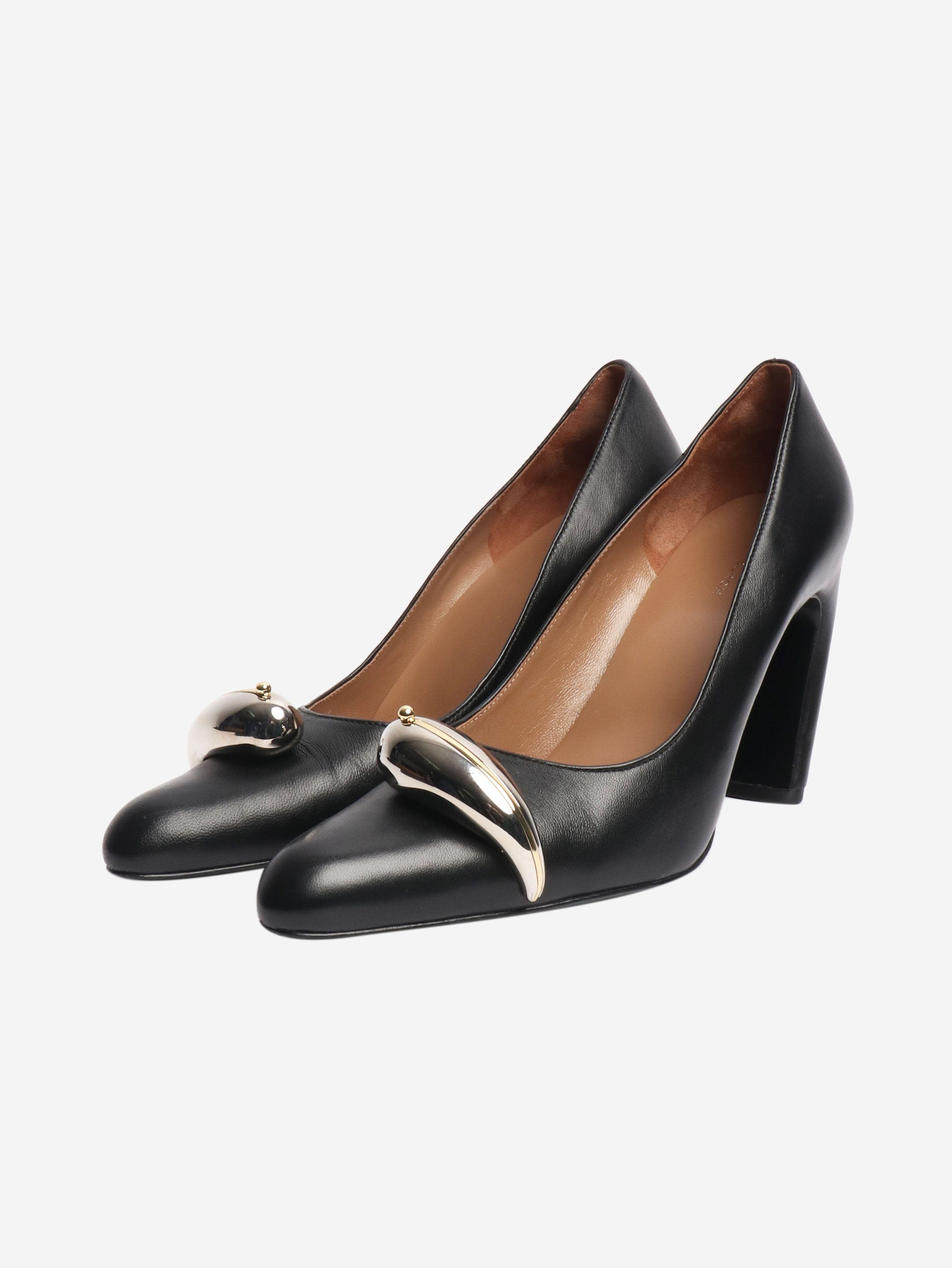 Other Black leather pierced pumps - EU 38.5 Size US 8 / IT 38 - 2 Thumbnail