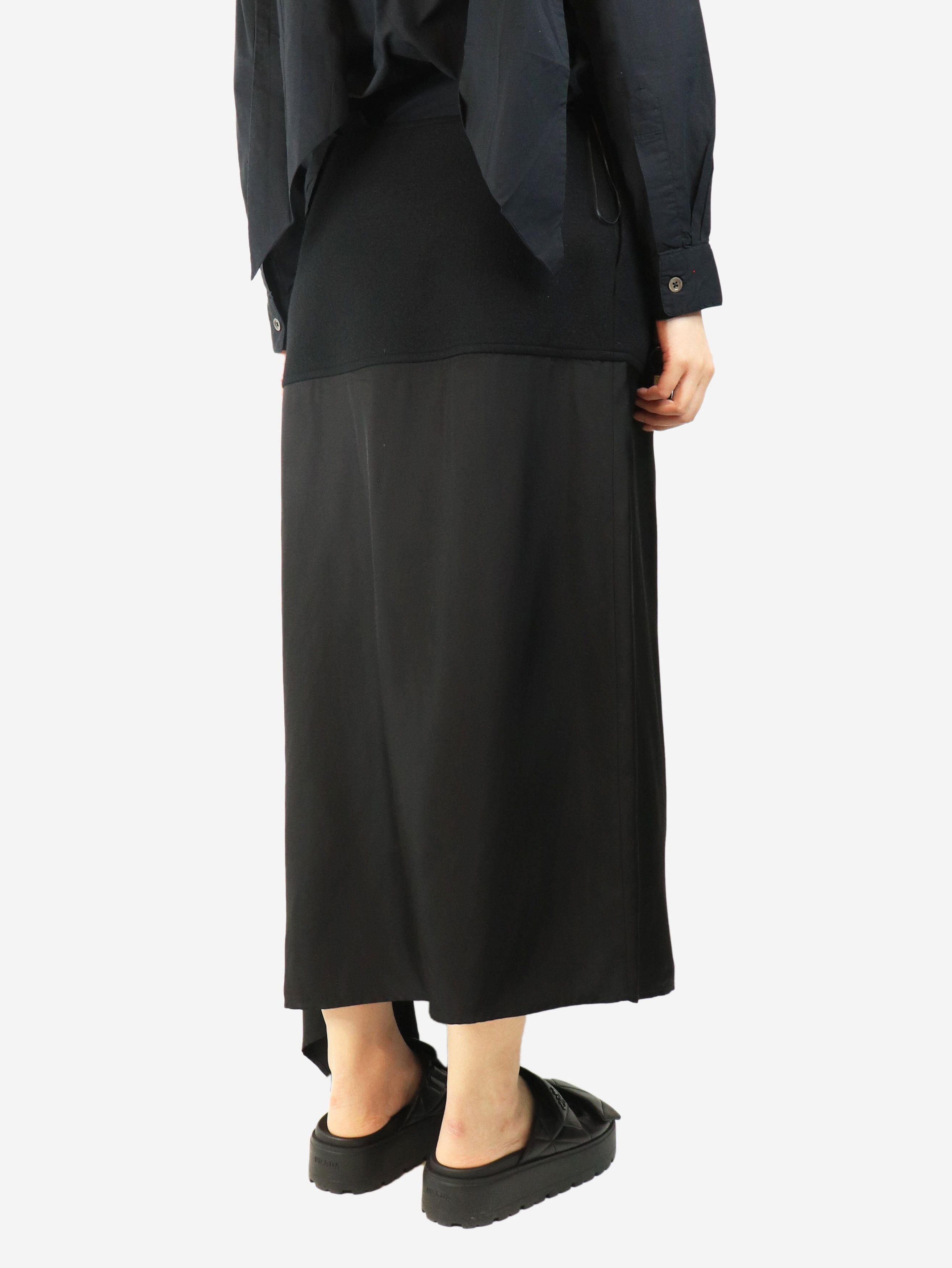 Other Black asymmetric midi skirt - UK 14 Size 32" / US 10 / IT 46 - 3 Thumbnail