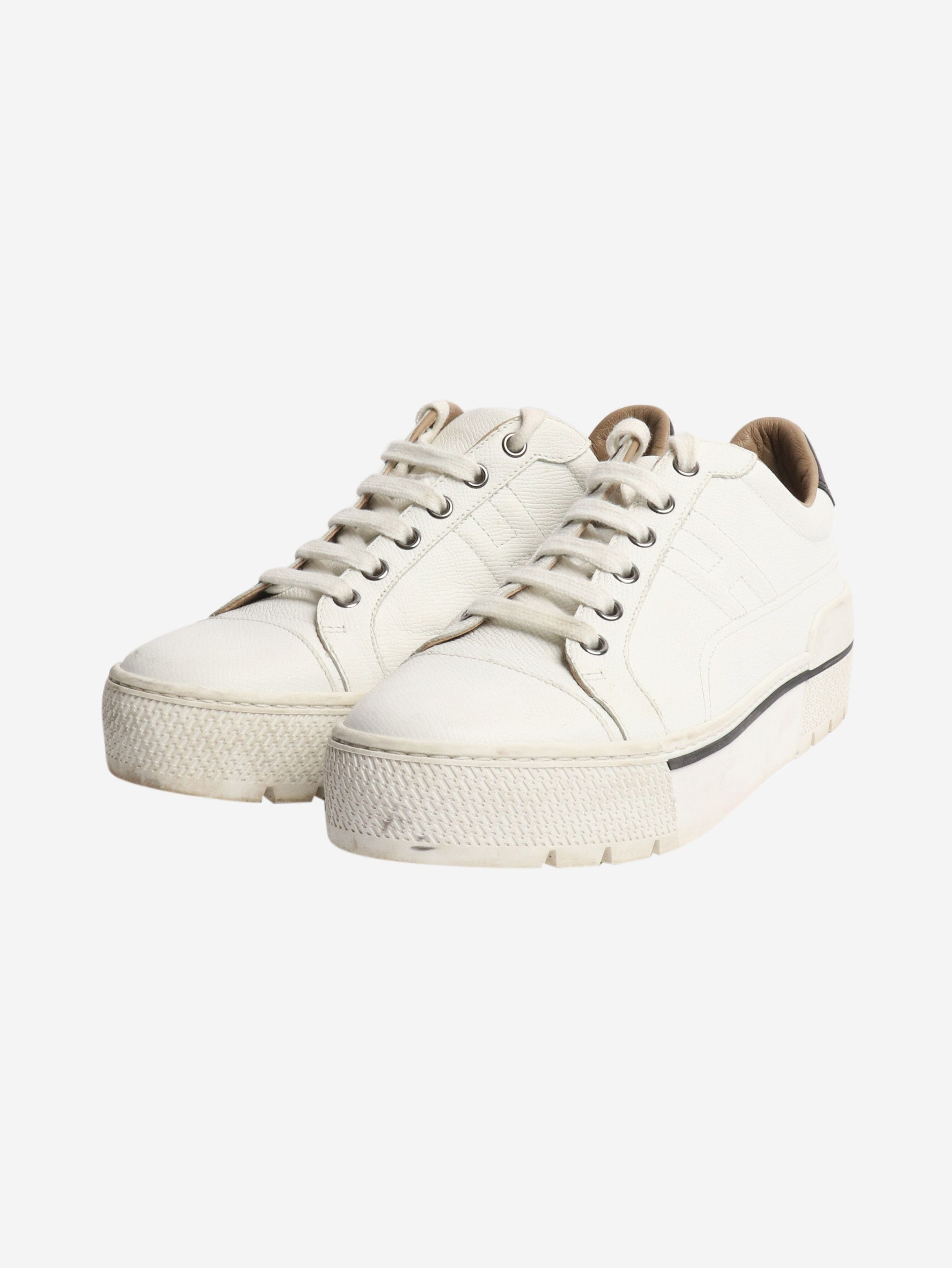 Other White leather trainers - EU 38 Size US 7 / IT 37 - 2 Thumbnail