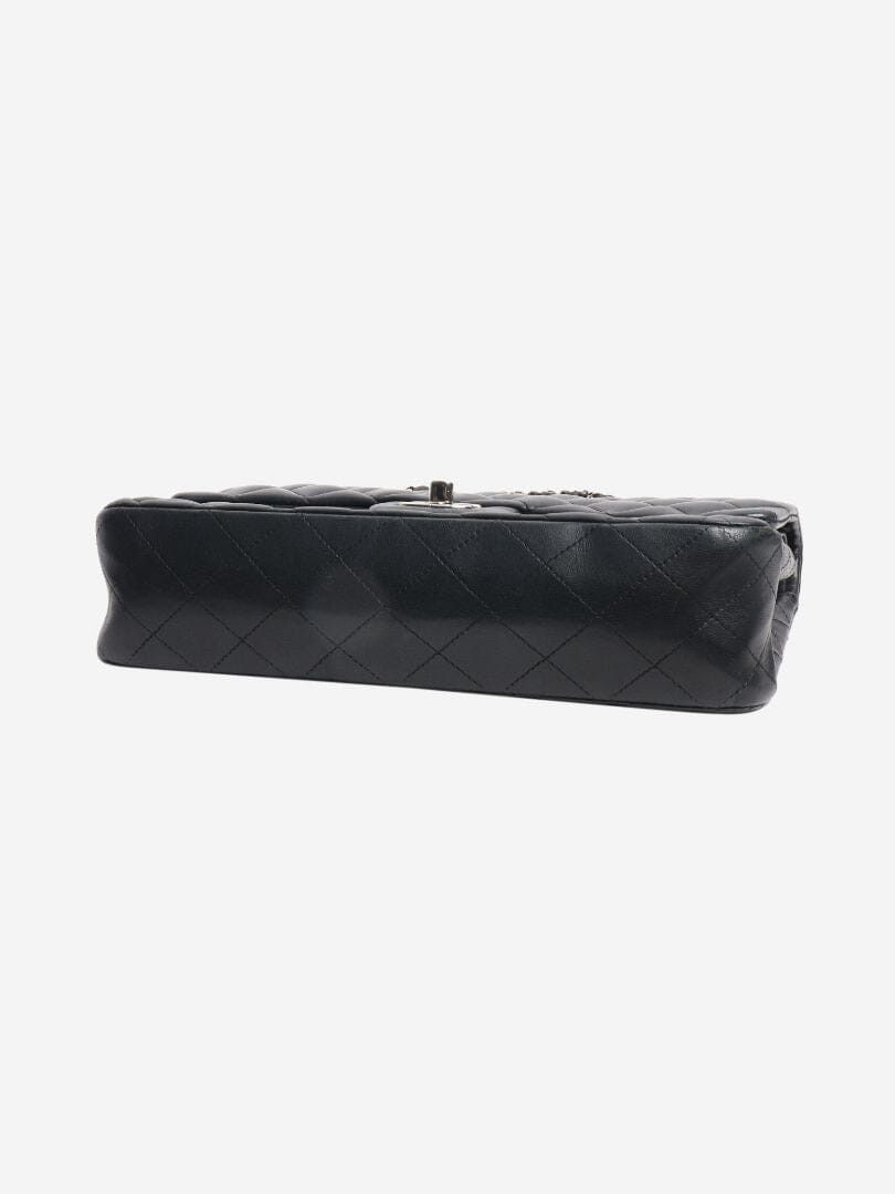 Chanel Black 2010 medium lambskin Classic Double Flap bag Size ONE SIZE - 8 Thumbnail
