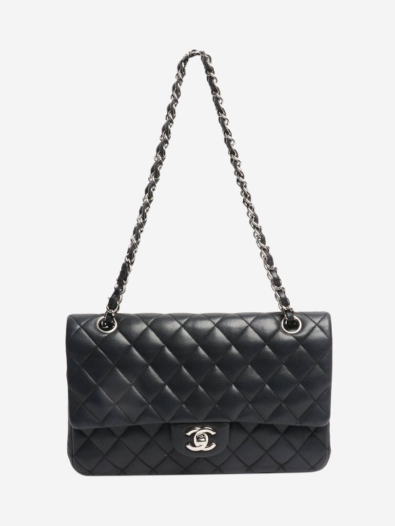 Chanel Black 2010 medium lambskin Classic Double Flap bag Size ONE SIZE - 3 Thumbnail