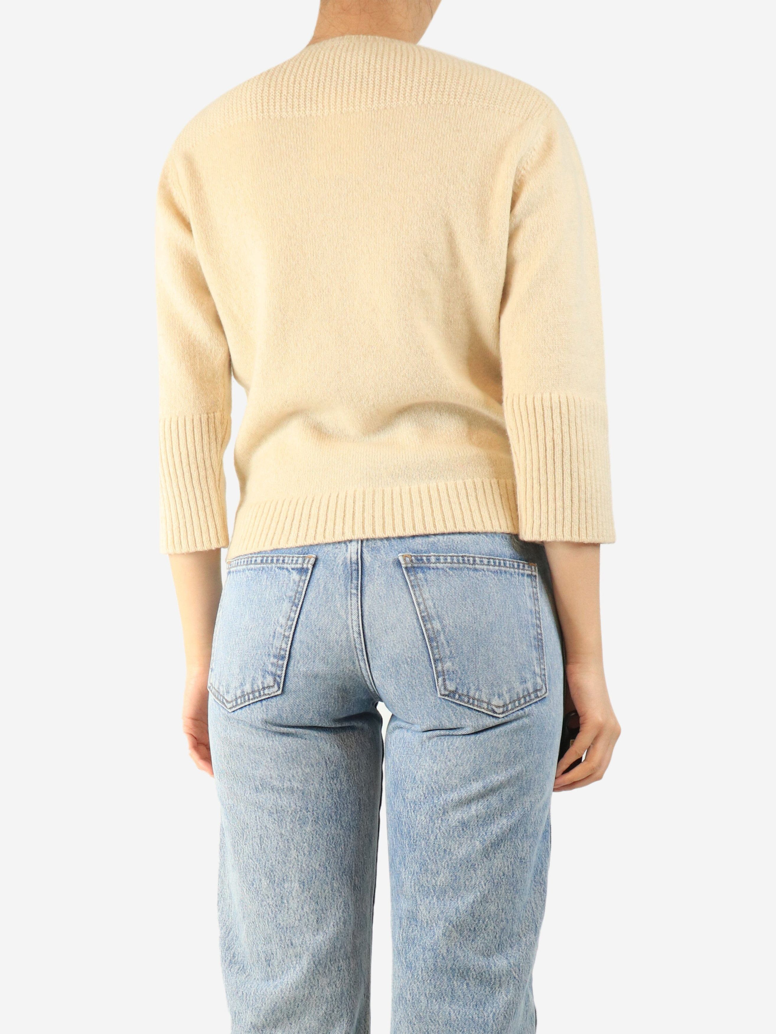 Other Cream cashmere jumper - UK 14 Size L / US 10 / IT 46 - 2 Thumbnail