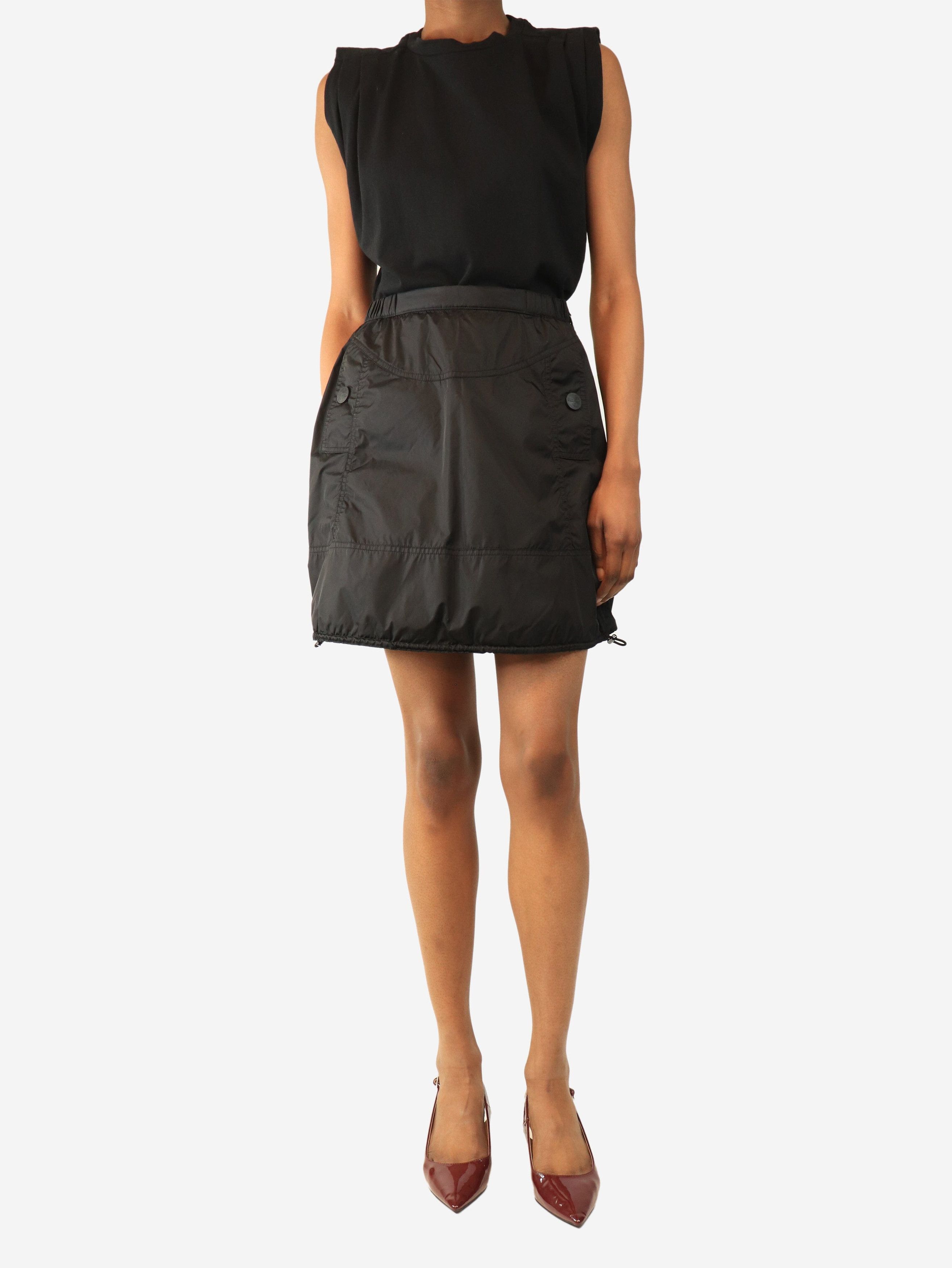 Other Vintage black nylon mini parachute skirt - UK 6 Size 26" / US 2 / IT 38 - 2 Thumbnail