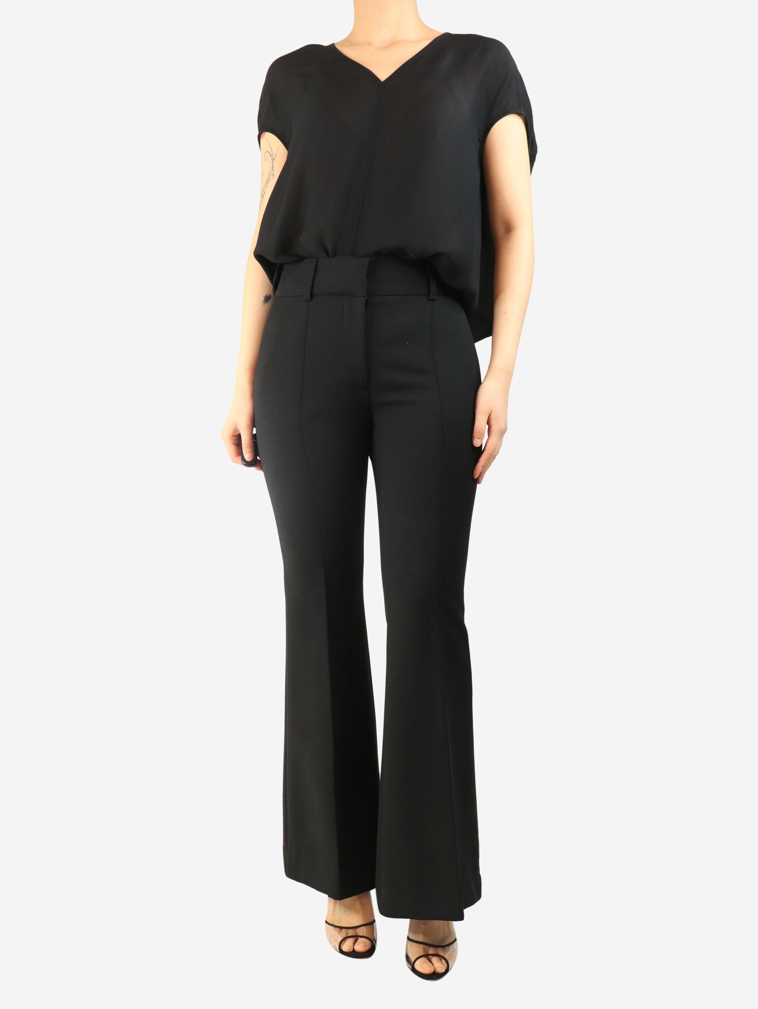 Other Black wool flared trousers - UK 8 Size 27" / US 4 / IT 40 - 2 Thumbnail
