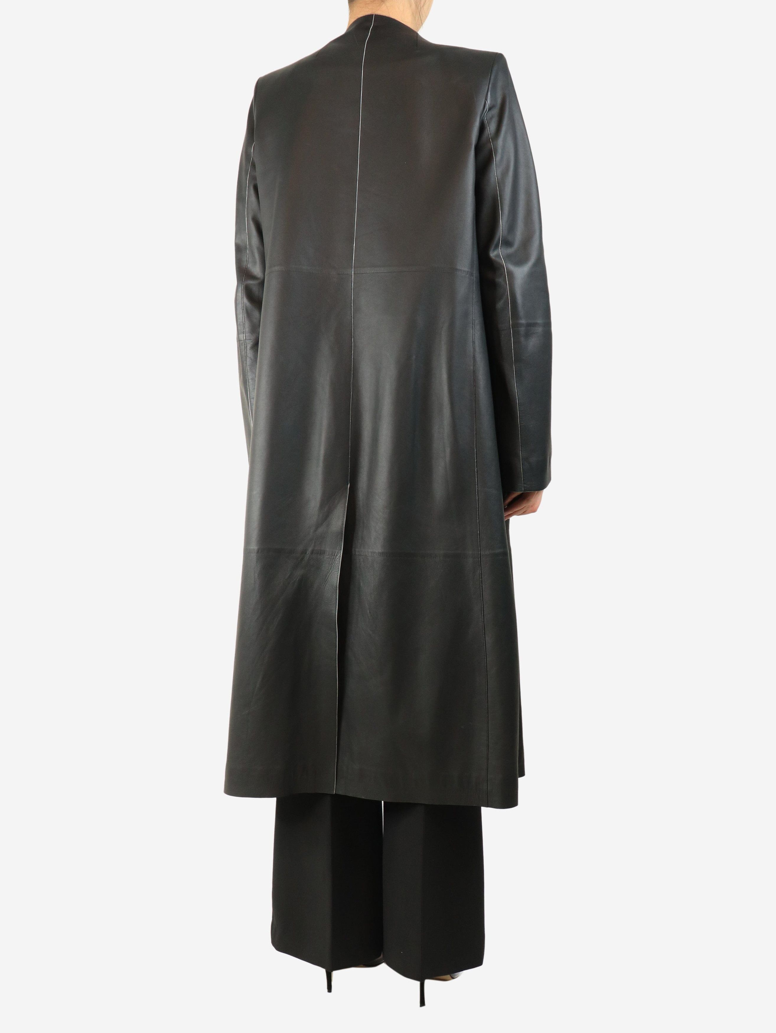 Other Black lambskin long coat - UK 12 Size M / US 6-8 / IT 42-44 - 2 Thumbnail