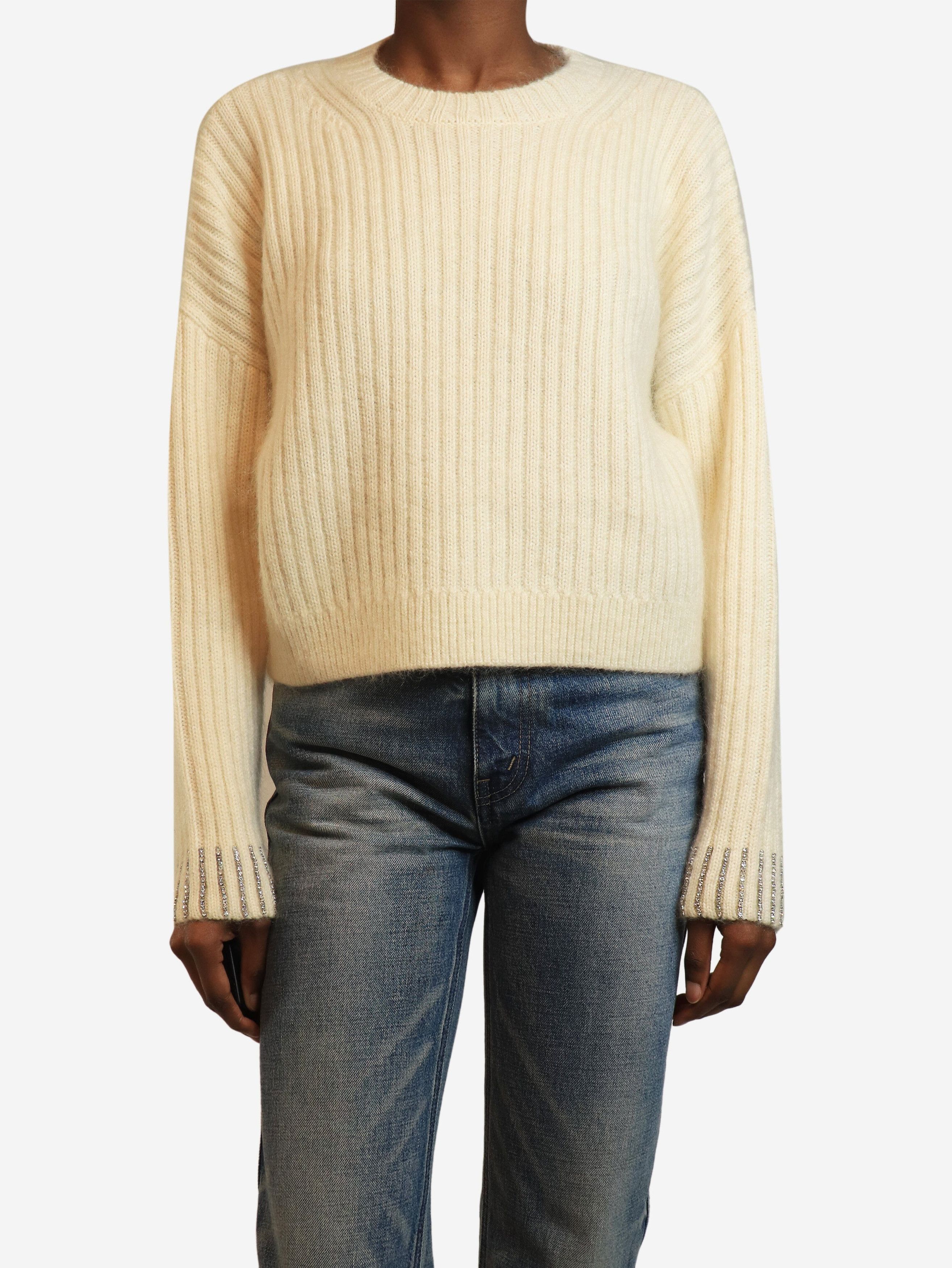 Other Cream diamante knit jumper - S Size S / US 4 / IT 40 - 3 Thumbnail