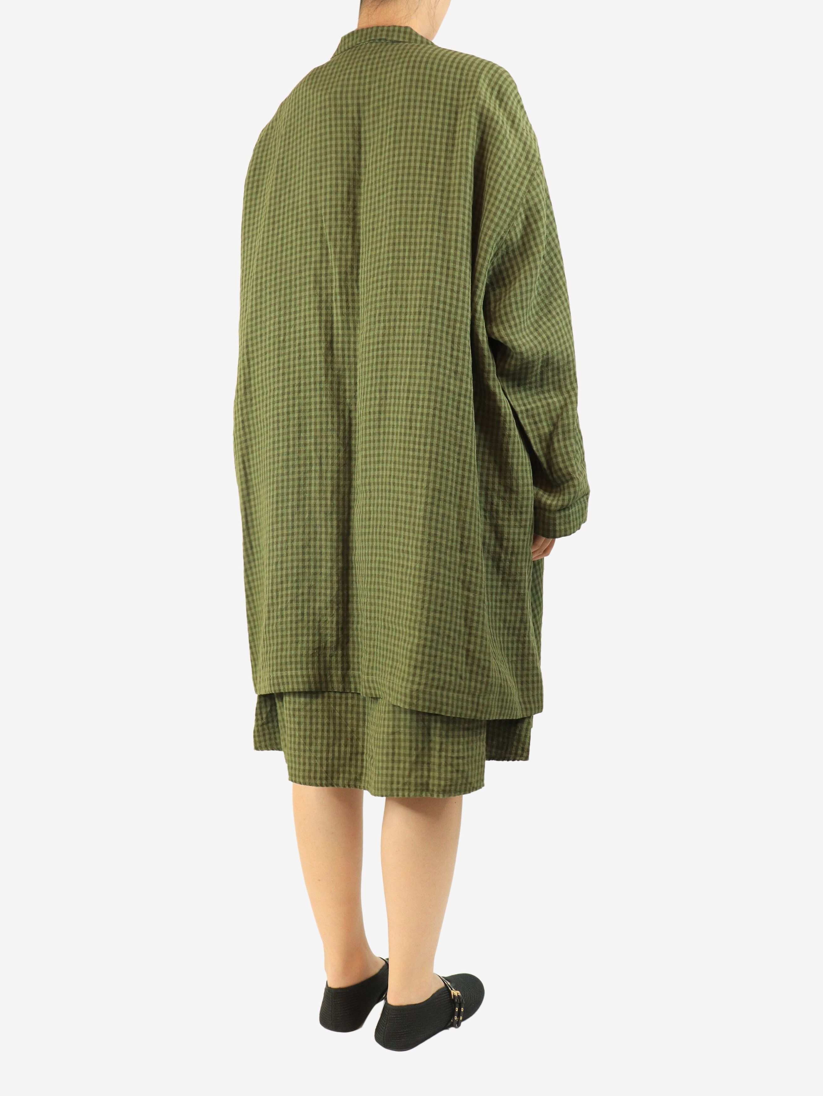 Other Green gingham midi dress and coat set - S Size S / US 4 / IT 40 - 2 Thumbnail