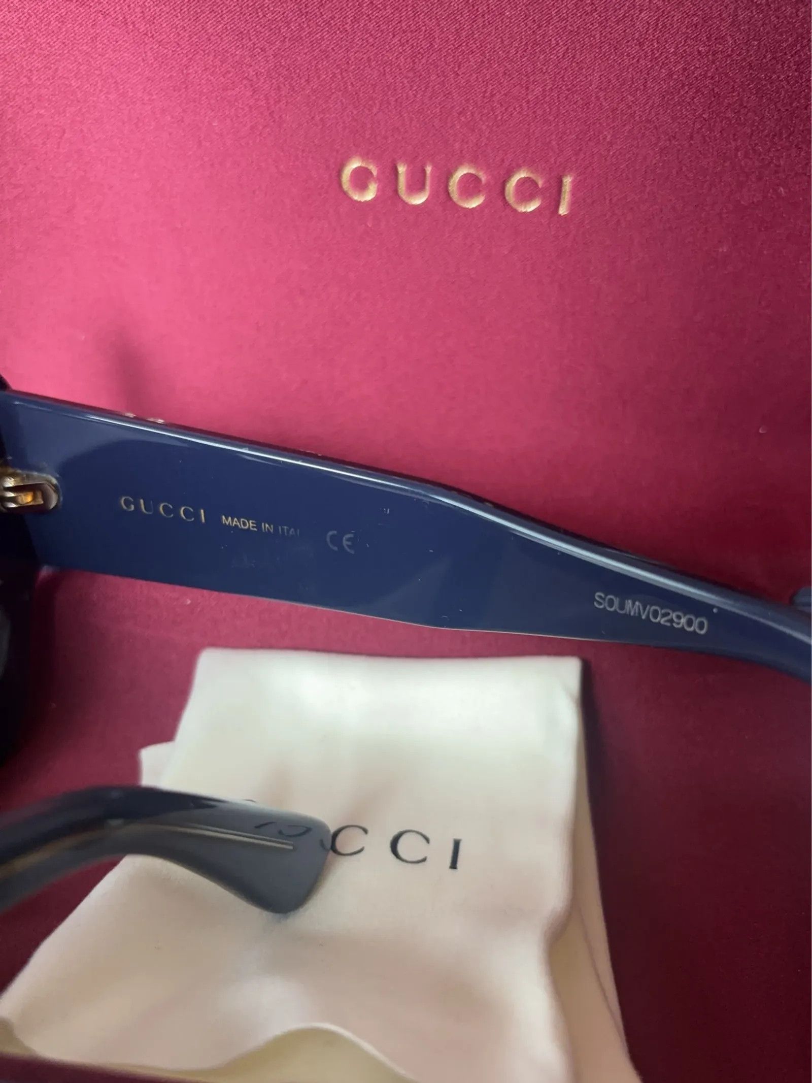Gucci Gucci Square GG0178S Sunglasses Size ONE SIZE - 3 Thumbnail