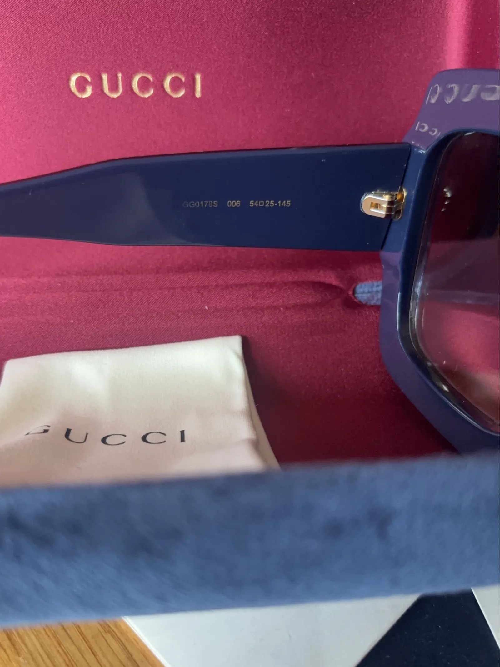 Gucci Gucci Square GG0178S Sunglasses Size ONE SIZE - 4 Thumbnail