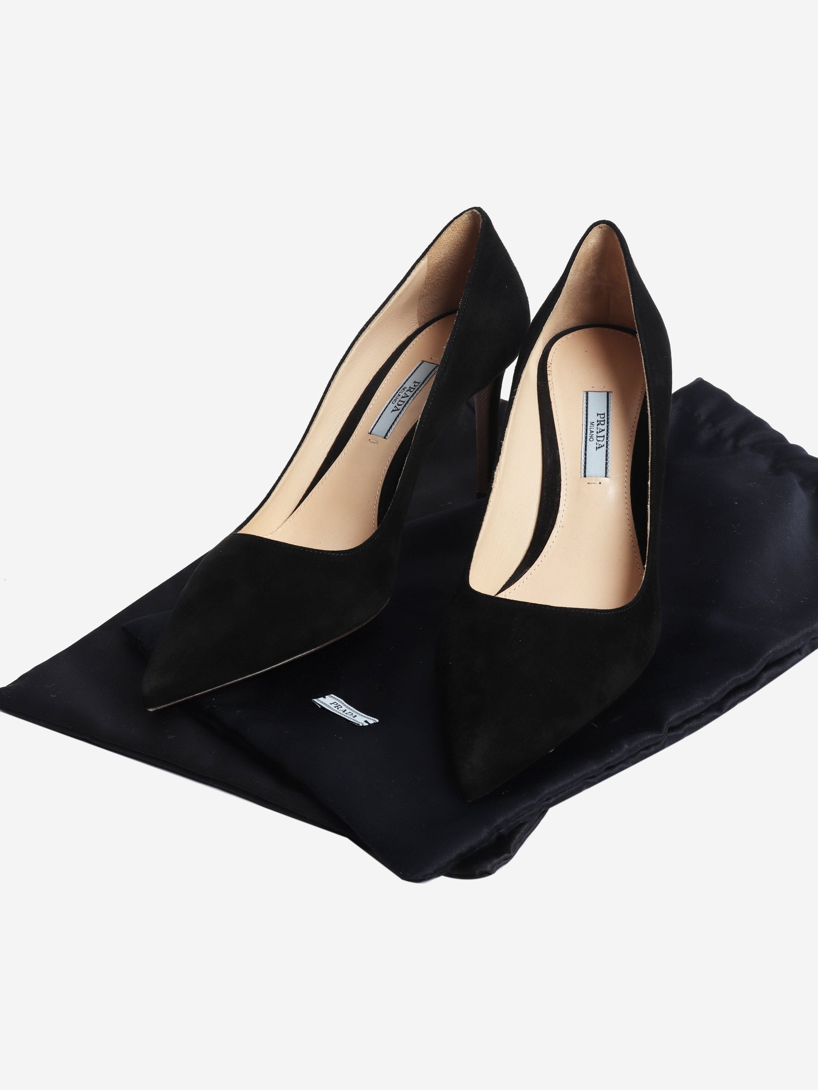 Prada Black suede pumps - EU 38 Size US 7.5 / IT 37.5 - 6 Thumbnail