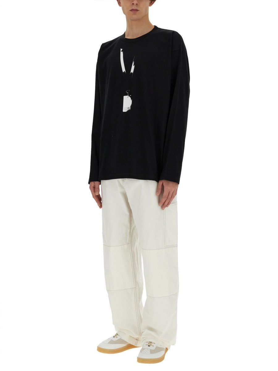MM6 MM6 COTTON CANVAS PANTS - WHITE Size US 32 / EU 48 - 2 Thumbnail